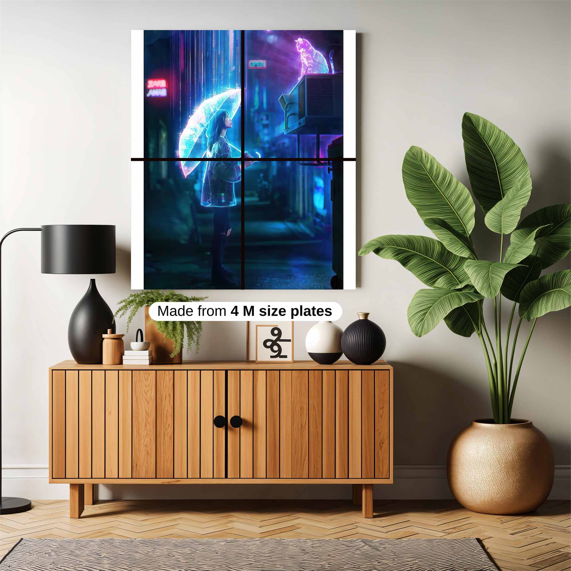 Neon Serenity Safe Wall Magnetic / M