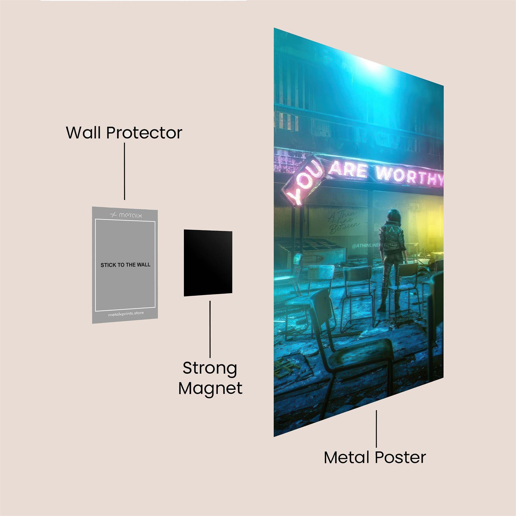 Gothic Serenity Safe Wall Magnetic / M