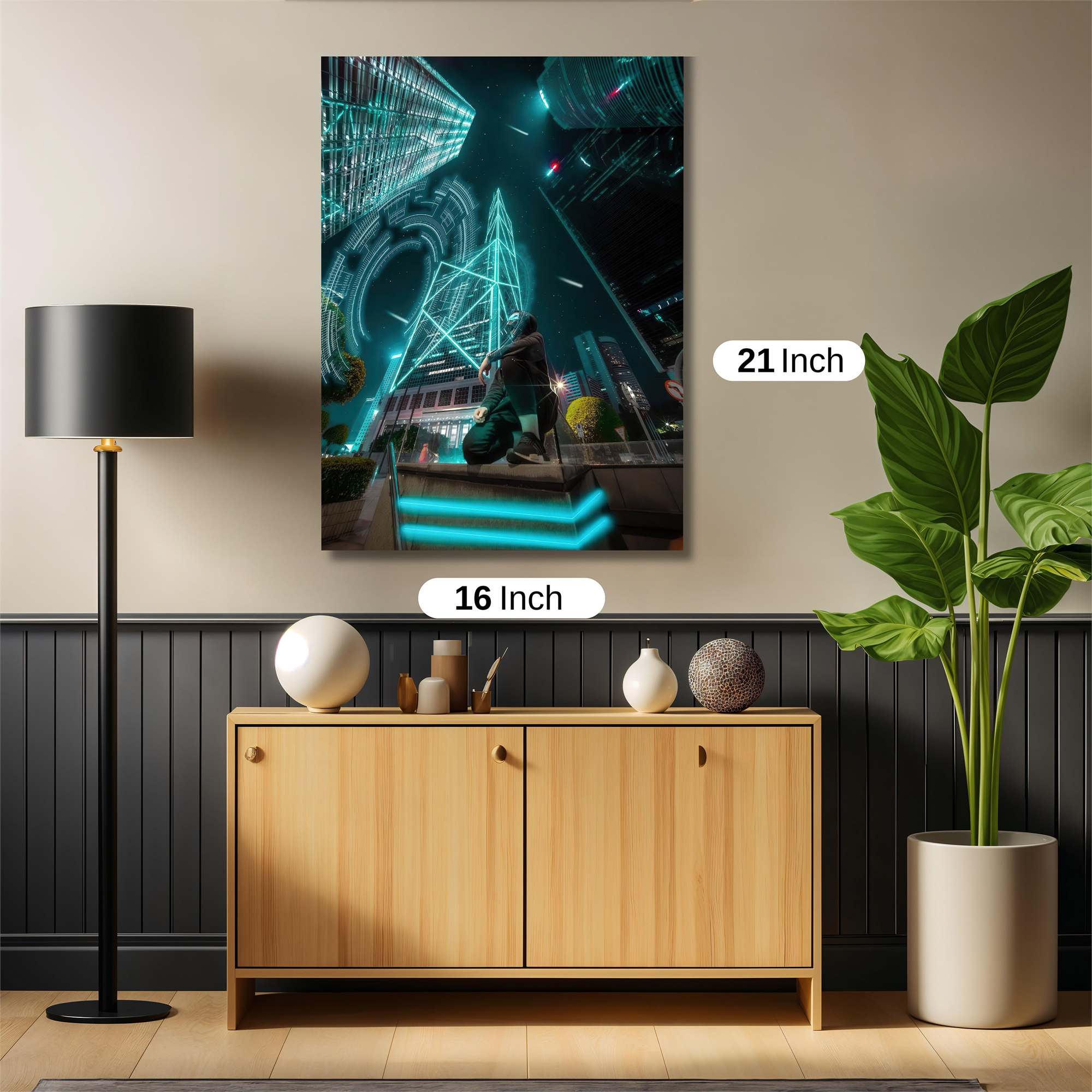 Cyber Serenity Safe Wall Magnetic / M