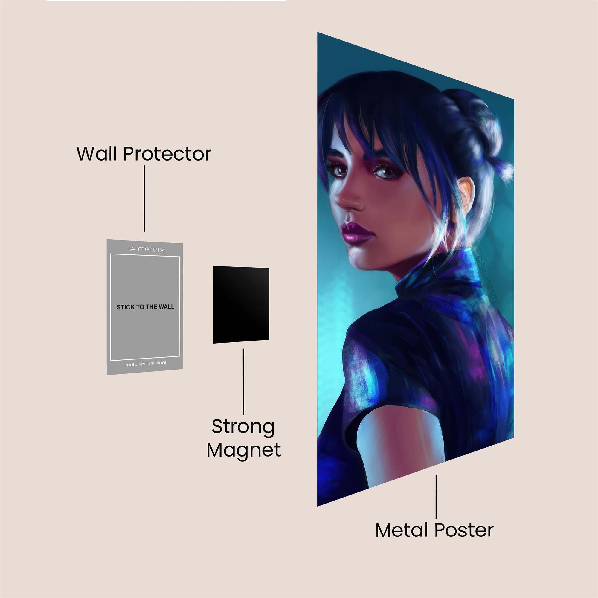 Mystic Stare Safe Wall Magnetic / M