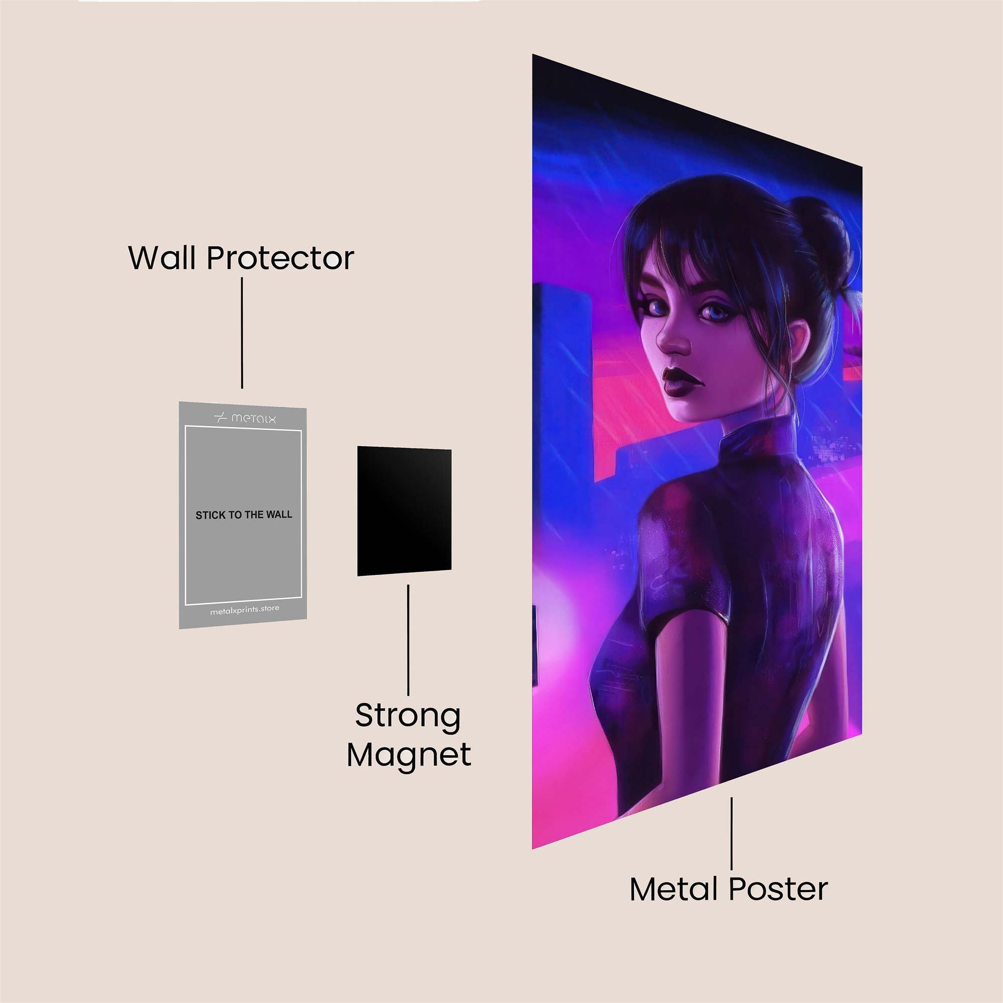 Neon Enigma Safe Wall Magnetic / M