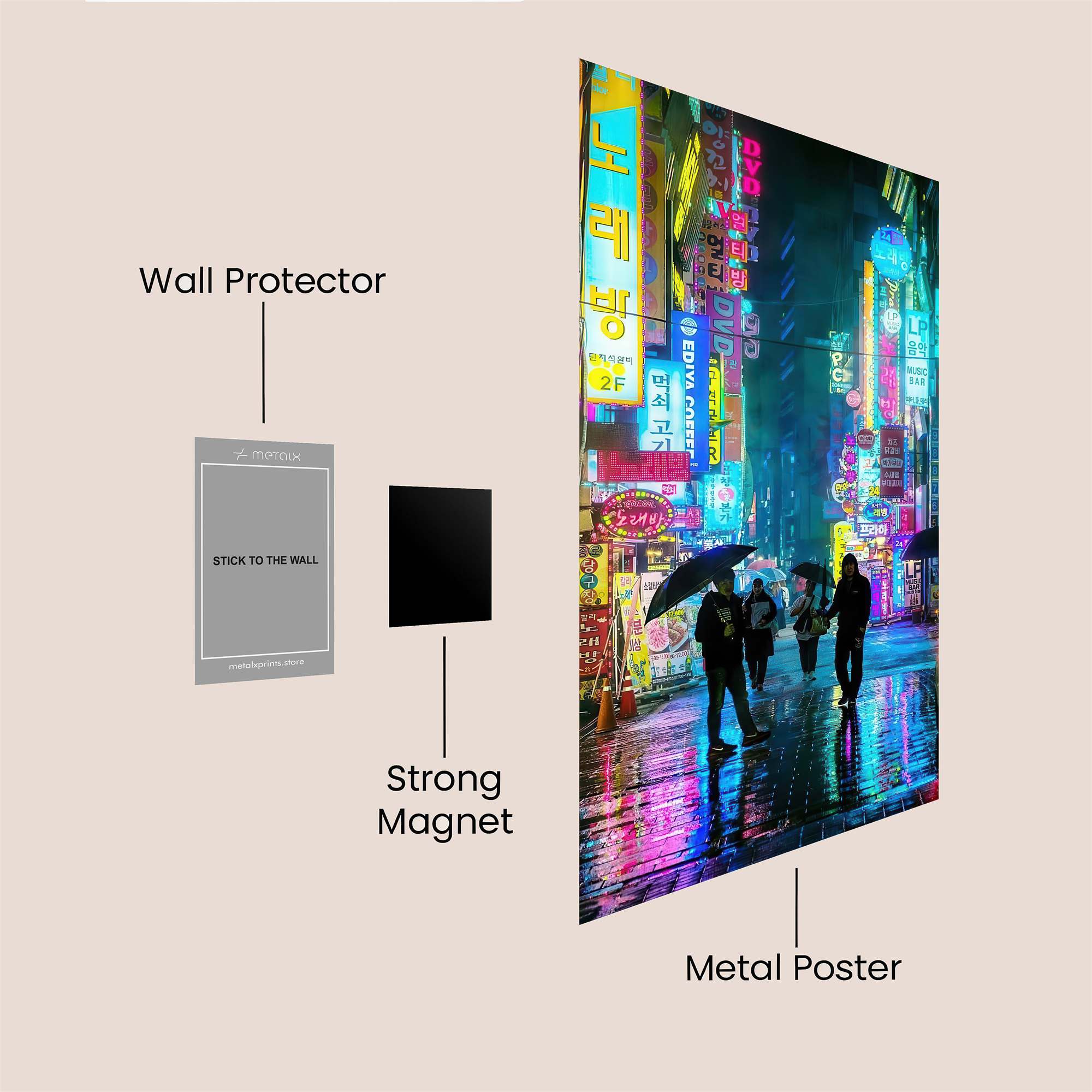 Neon Reverie Safe Wall Magnetic / M