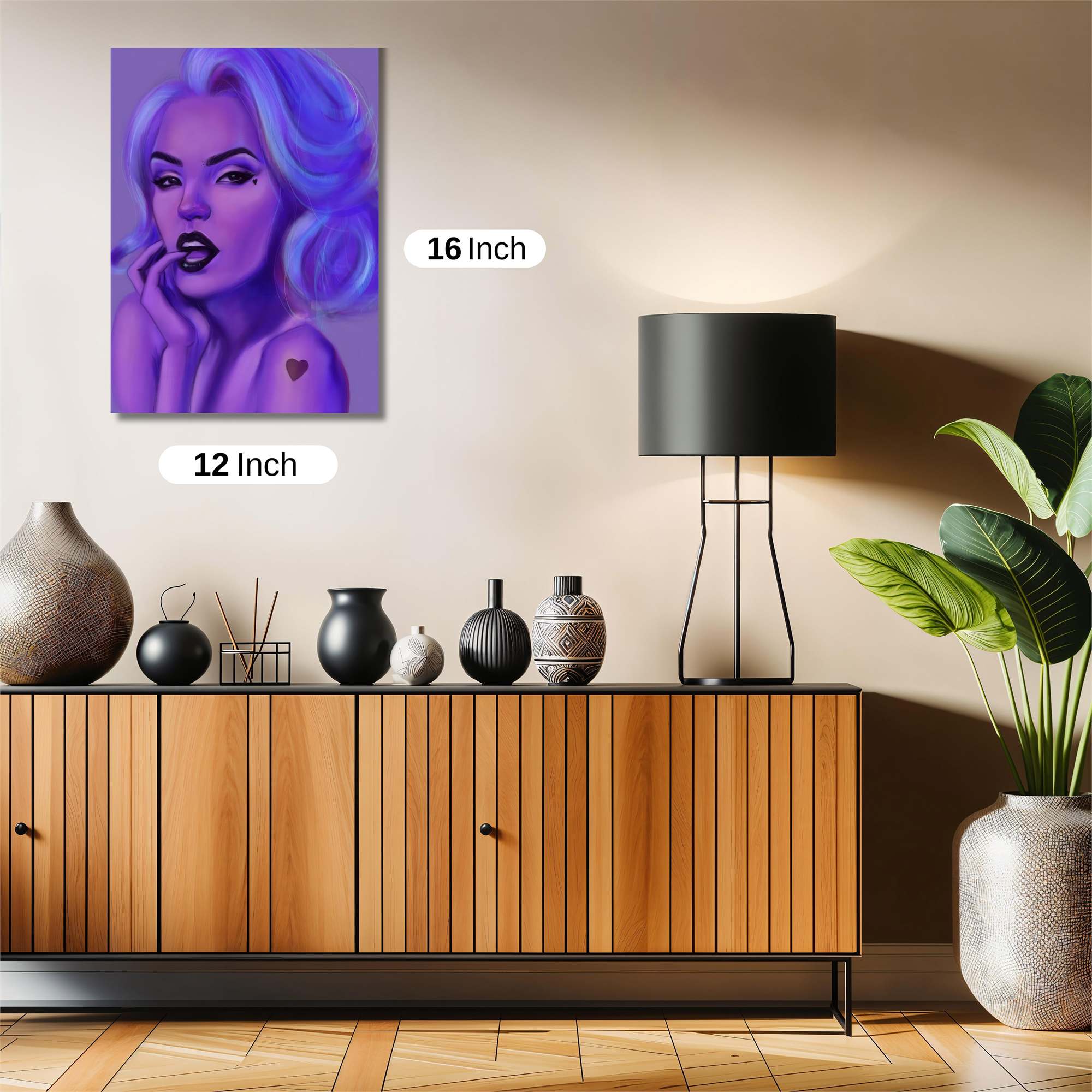 Violet Glamour Safe Wall Magnetic / M
