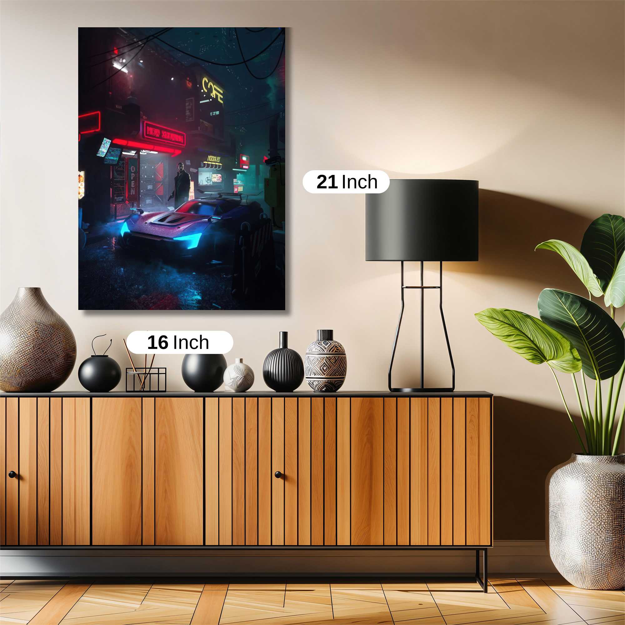 Neon Solitude Safe Wall Magnetic / M