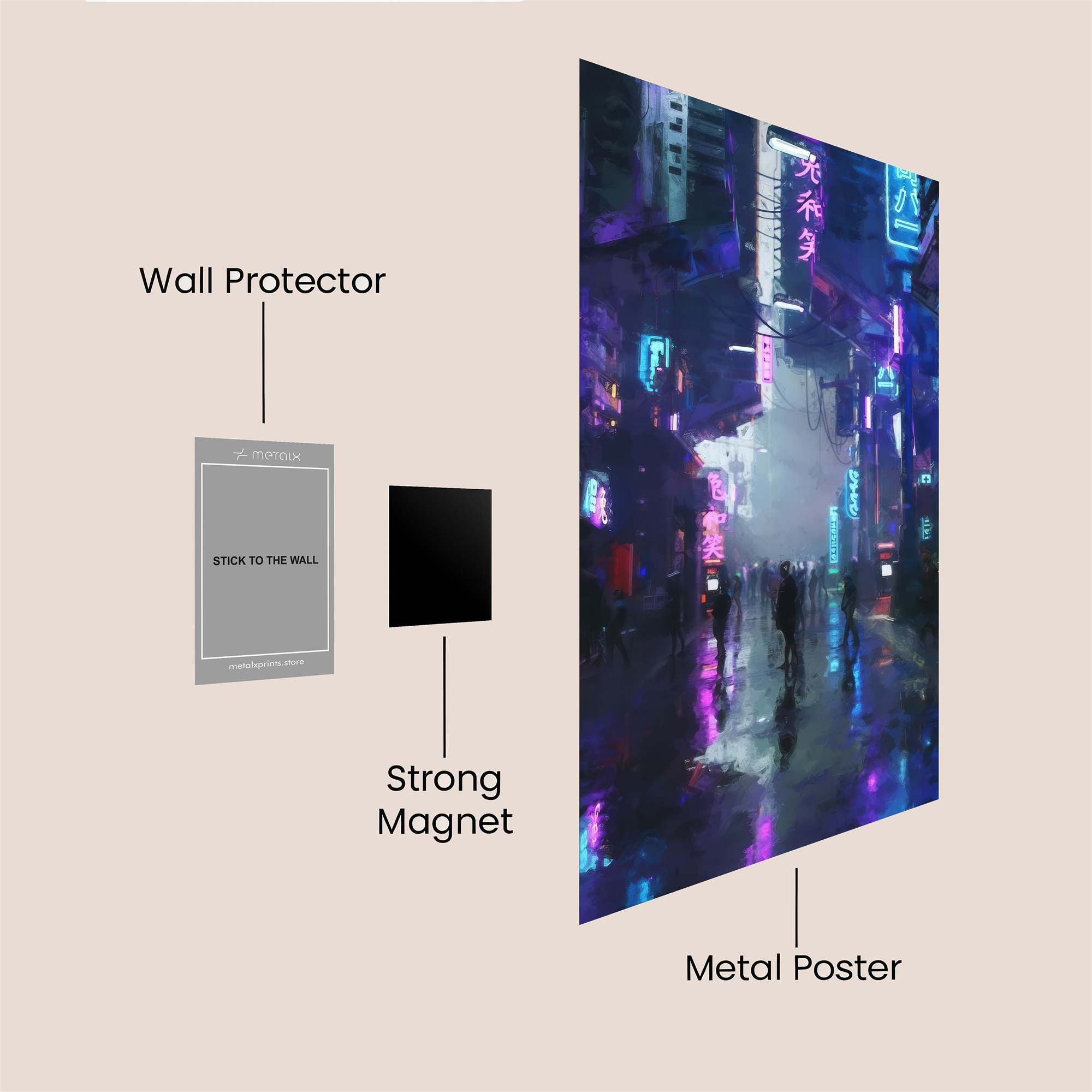 Neon Reverie Safe Wall Magnetic / M