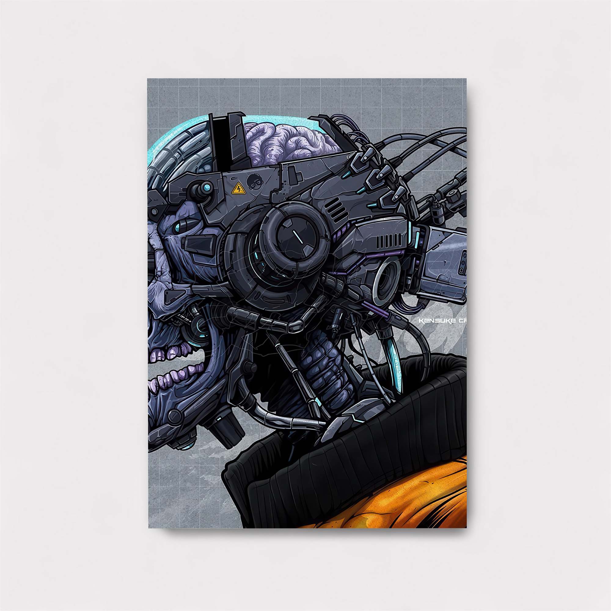 Cyber Skull Safe Wall Magnetic / M