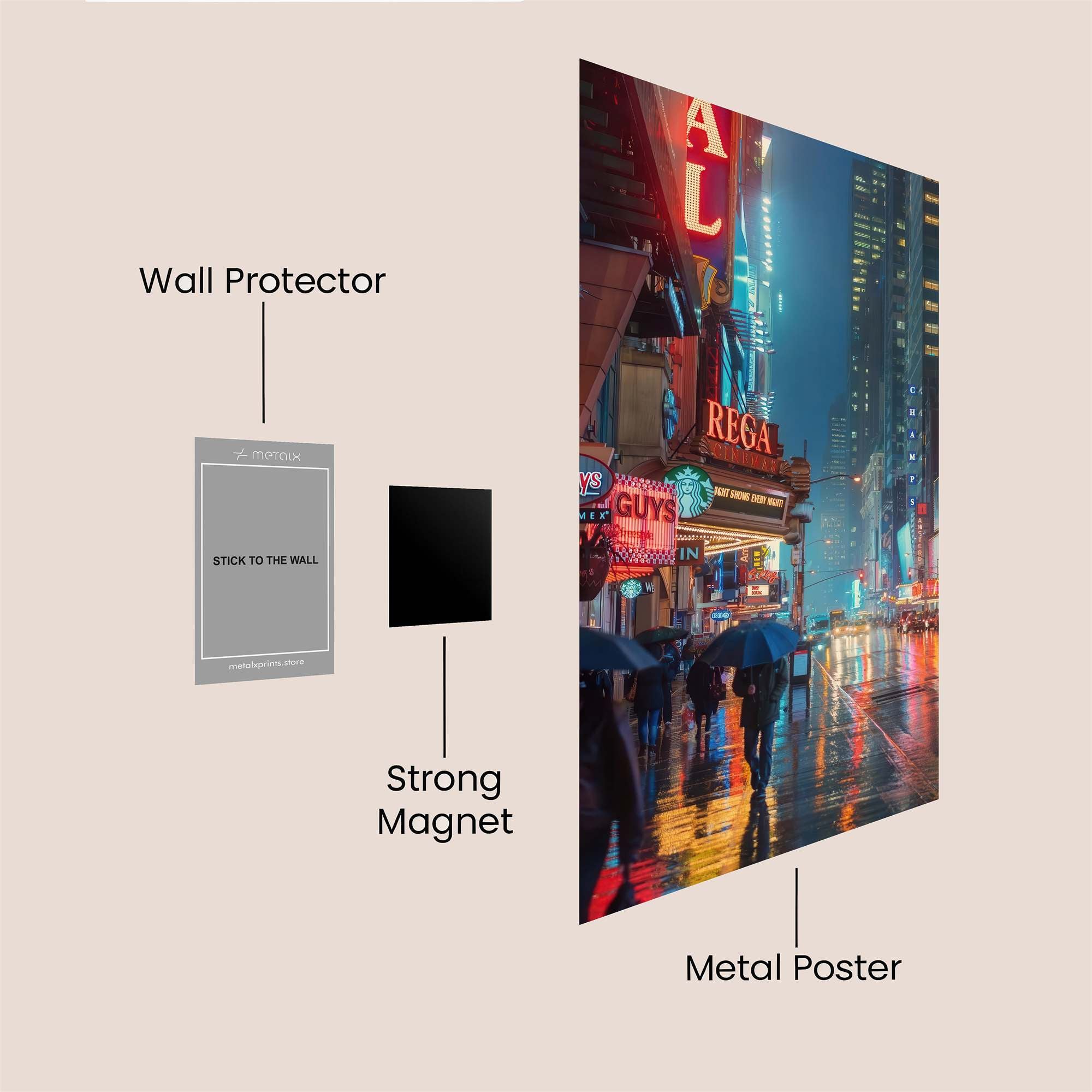 Neon Visions Safe Wall Magnetic / M