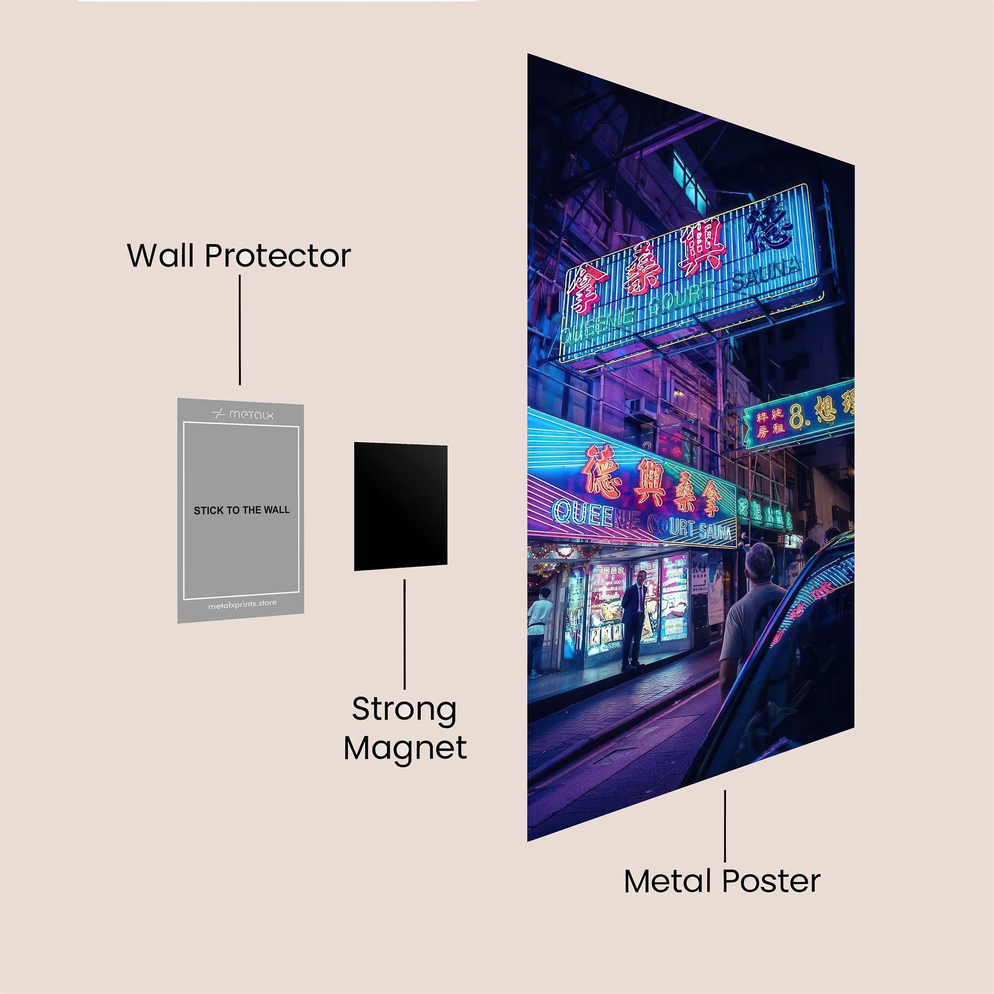 Neon Reverie Safe Wall Magnetic / M