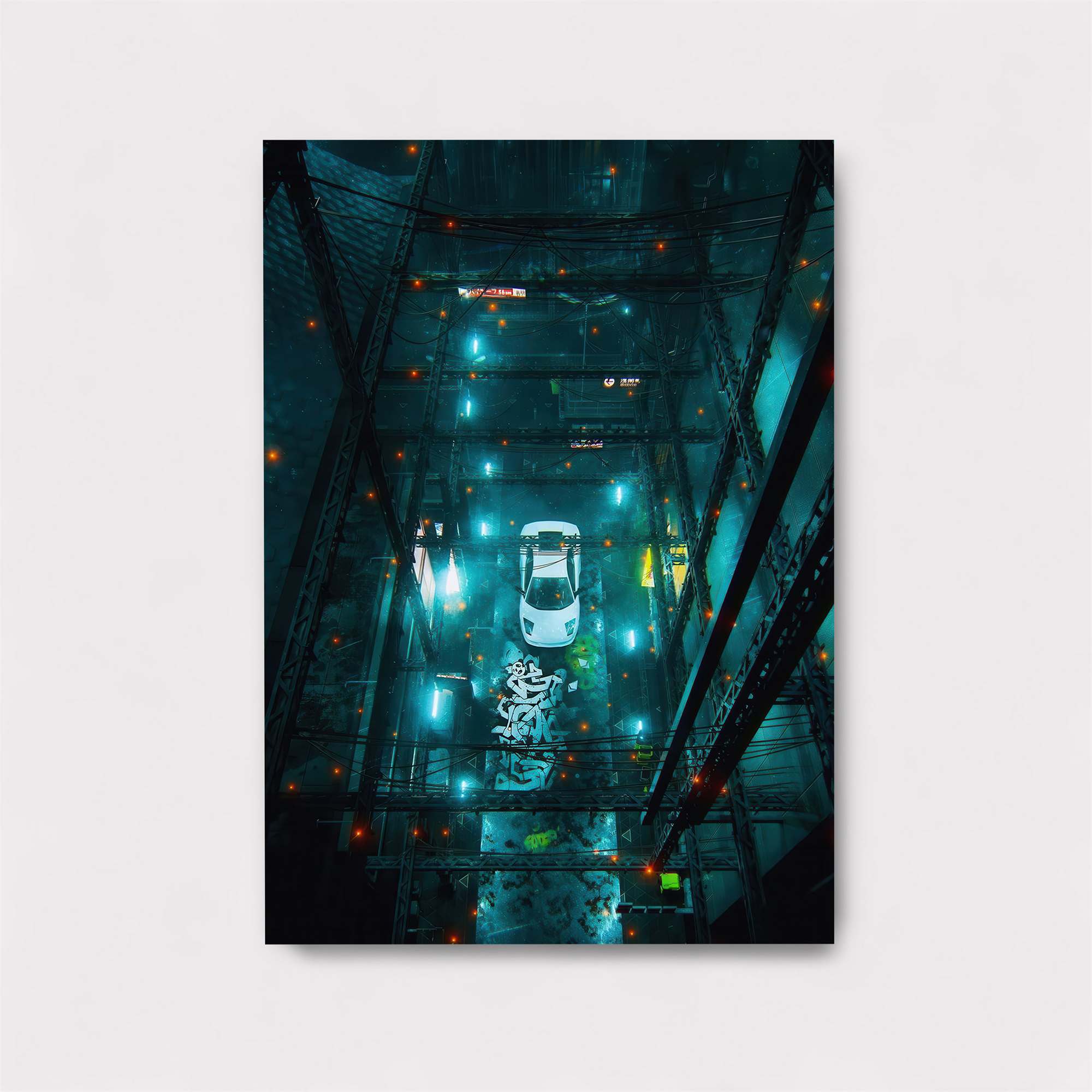 Neon Descent Safe Wall Magnetic / M