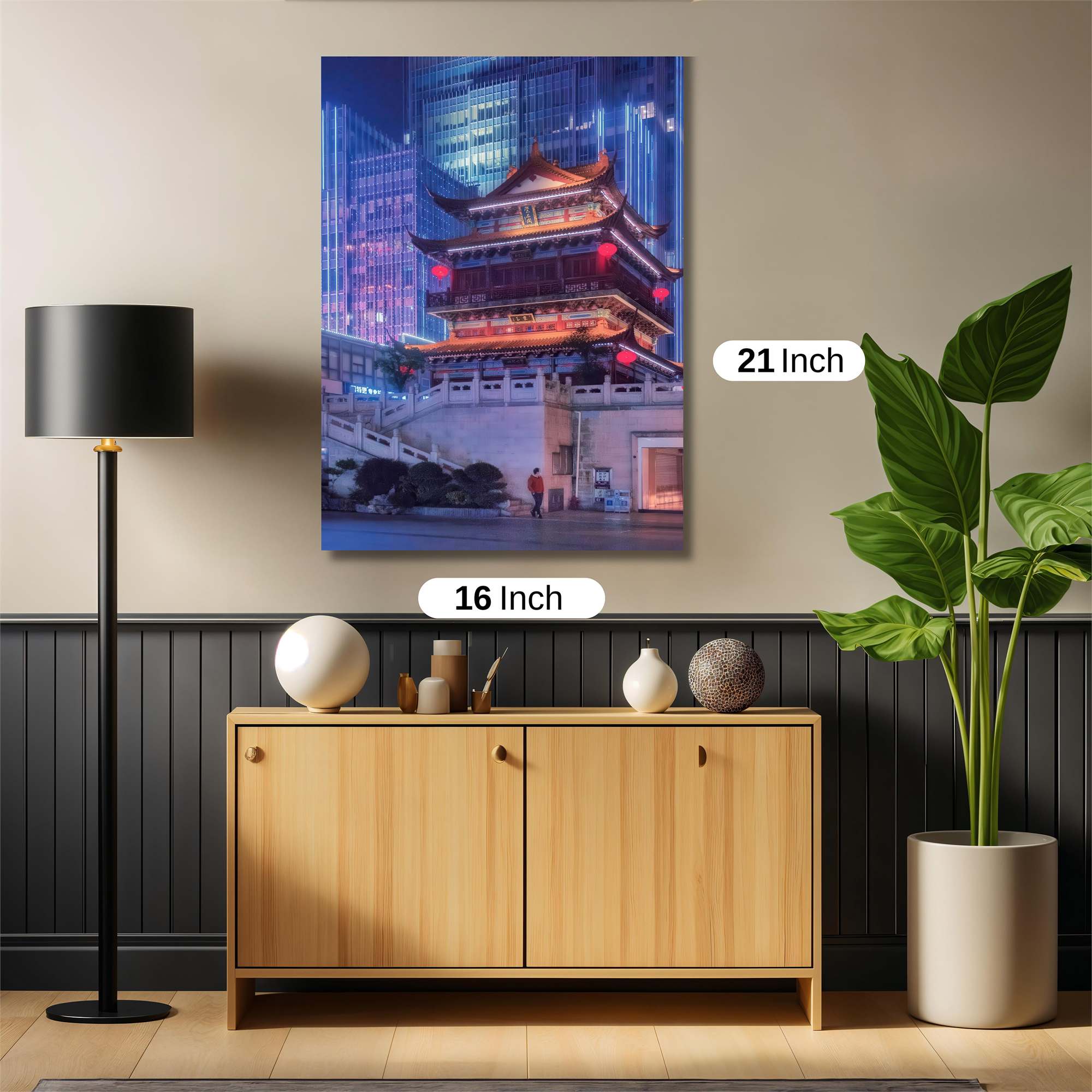 Neon Serenity Safe Wall Magnetic / M