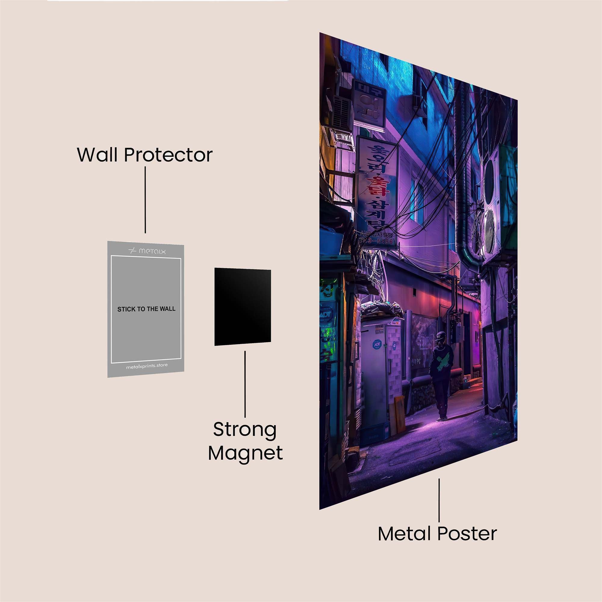 Cyberpunk Mystery Safe Wall Magnetic / M