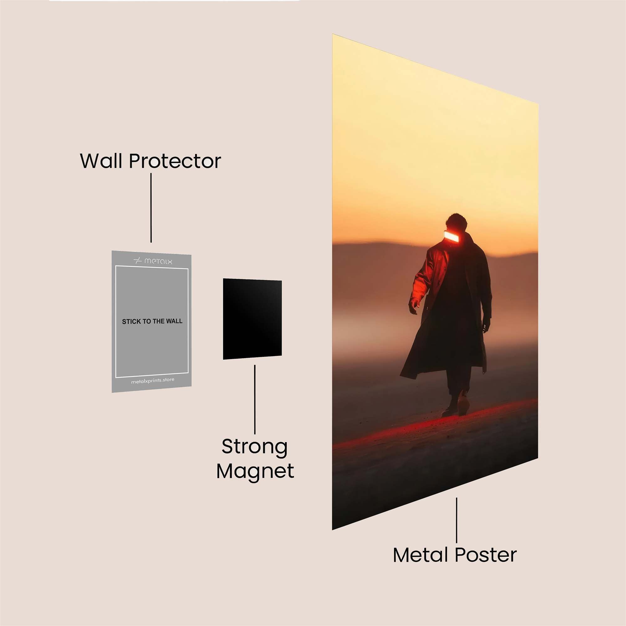 Luminous Wanderer Safe Wall Magnetic / M