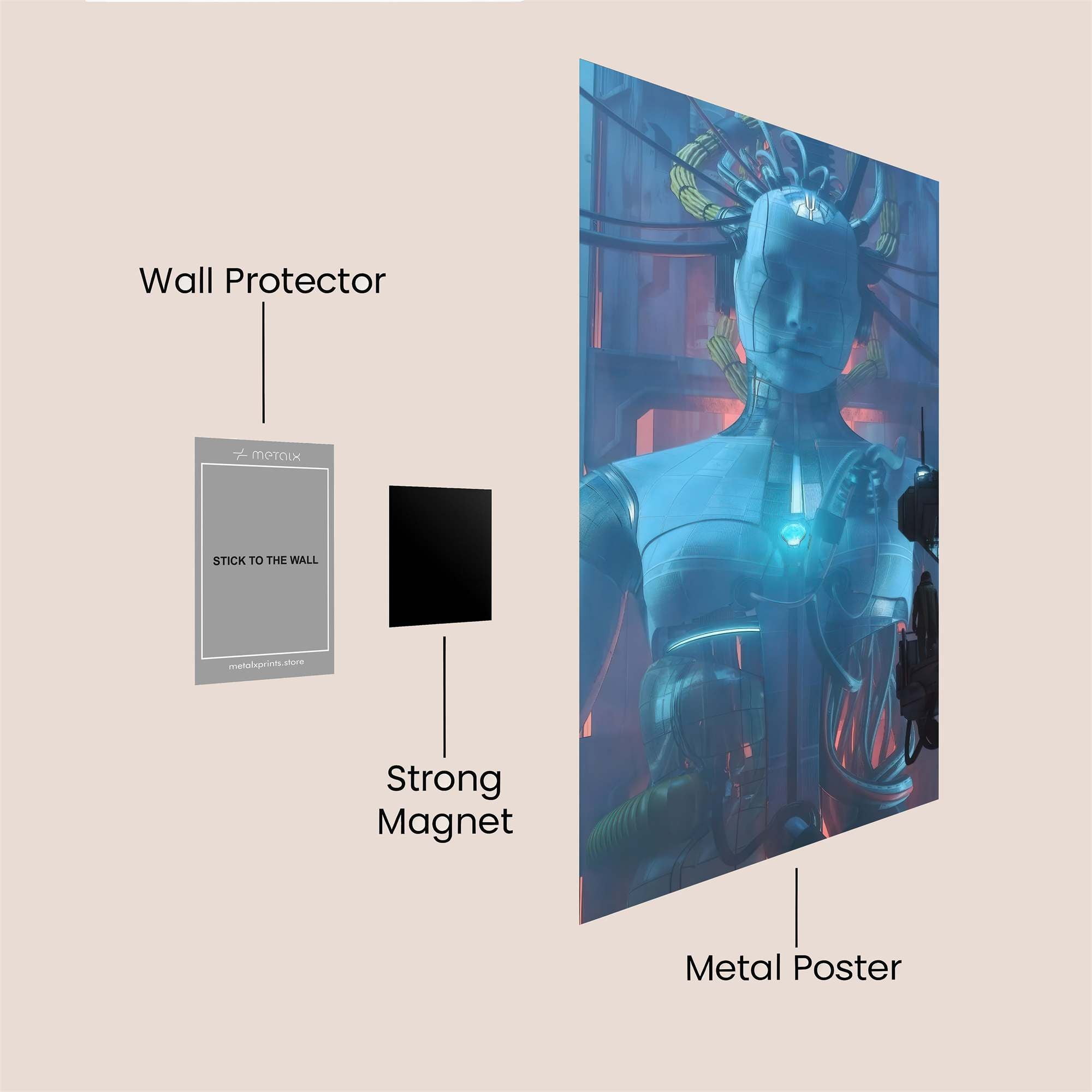 Cyborg Serenity Safe Wall Magnetic / M