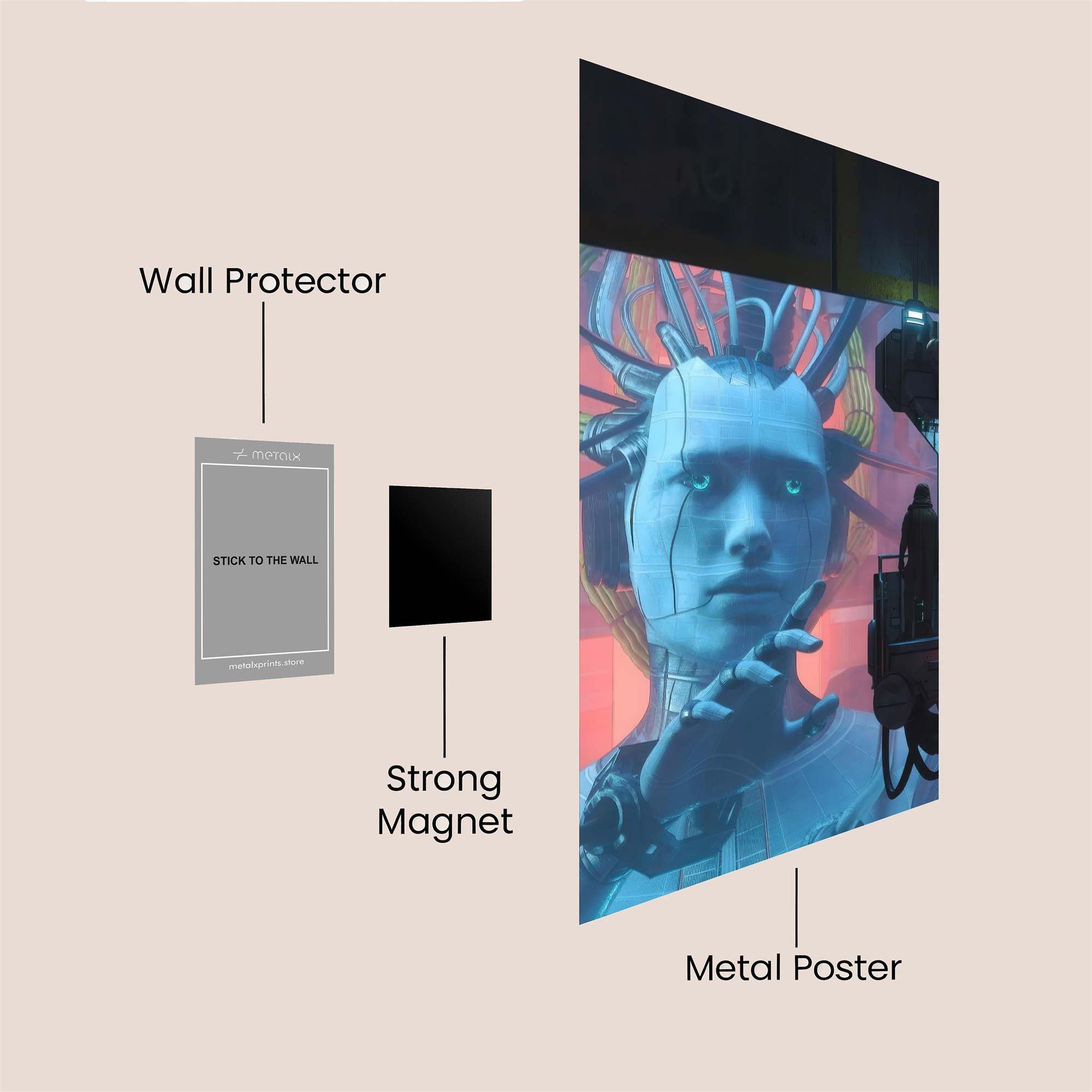 Cyber Metamorphosis Safe Wall Magnetic / M