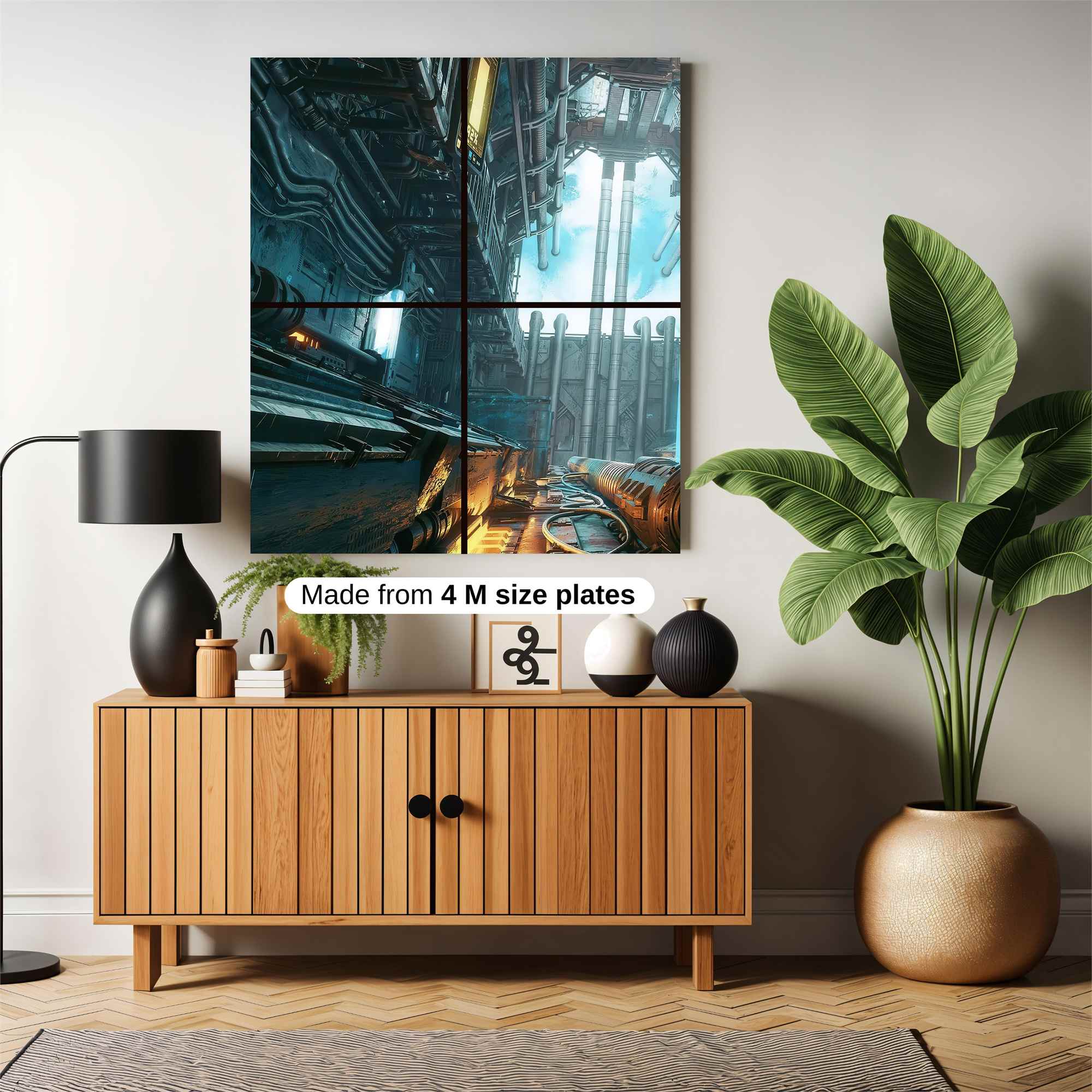 Futuristic Serenity Safe Wall Magnetic / M