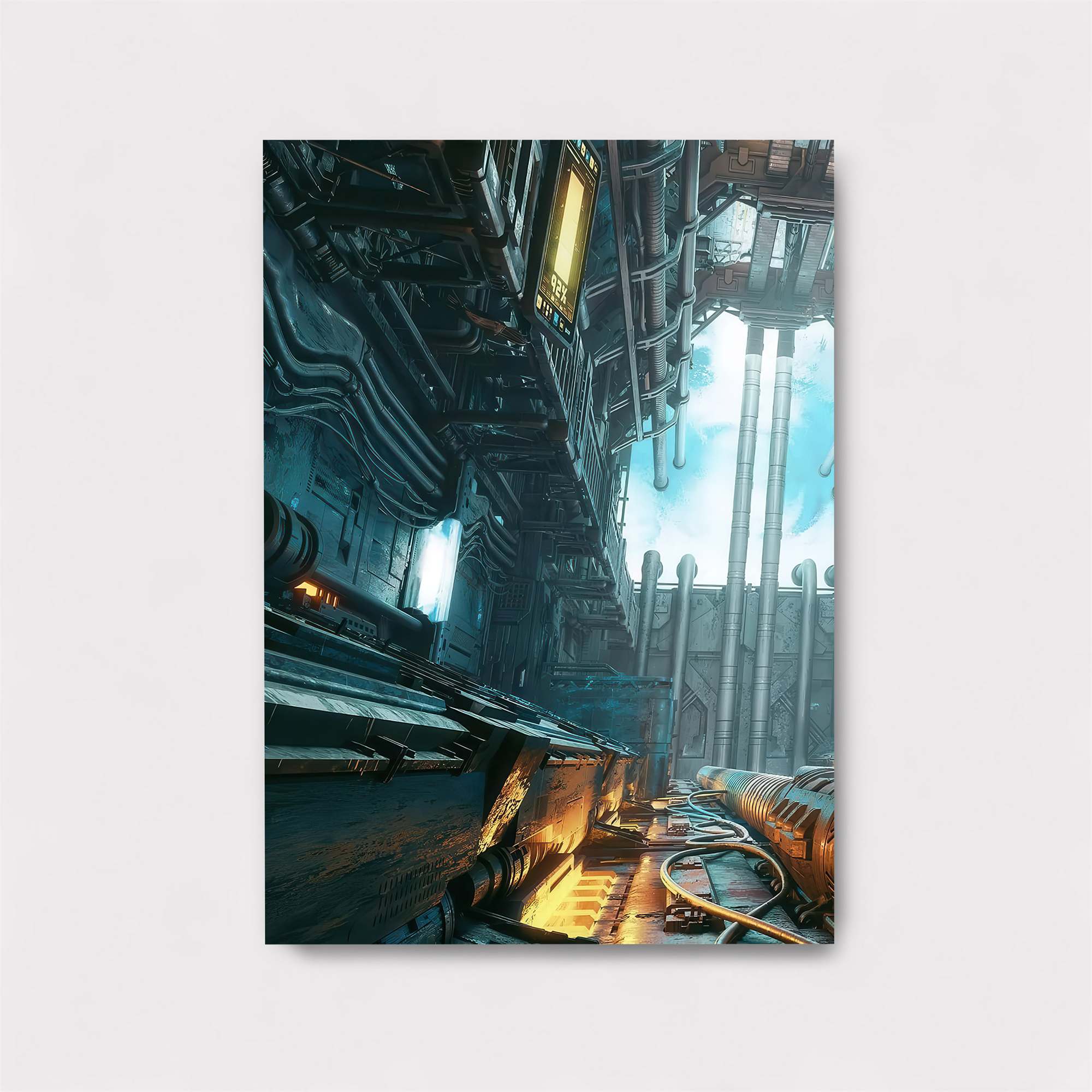 Futuristic Serenity Safe Wall Magnetic / M