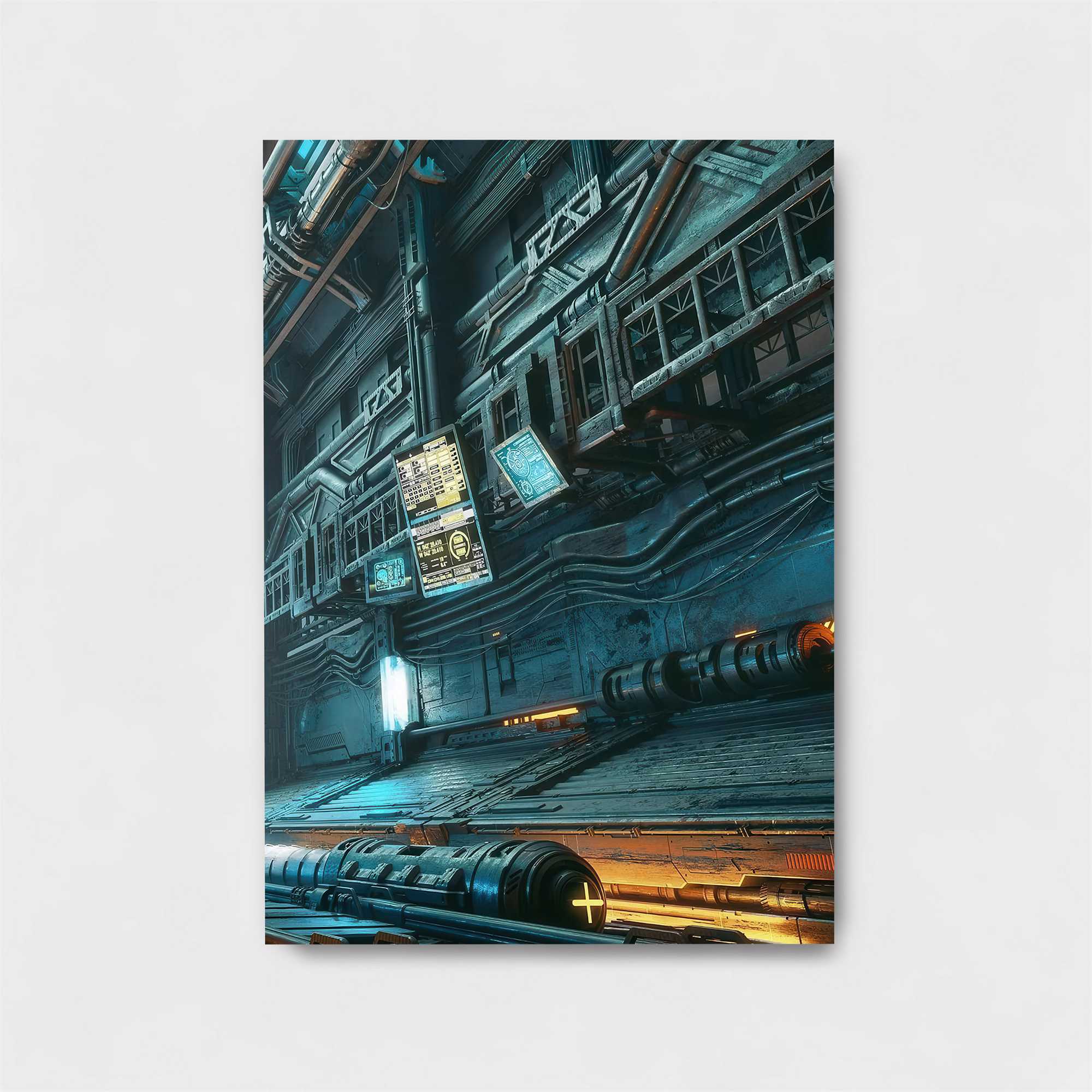 Futuristic Stillness Safe Wall Magnetic / M