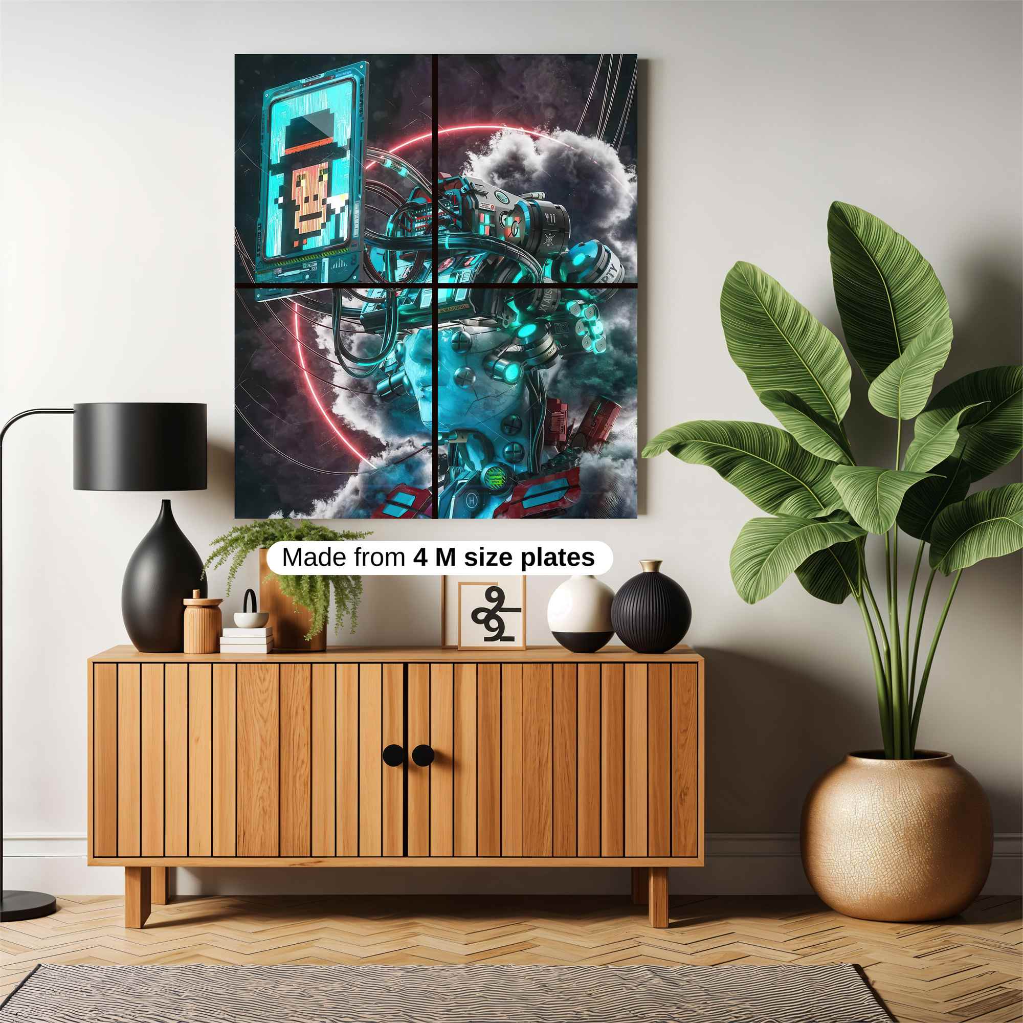 Futuristic Enigma Safe Wall Magnetic / M