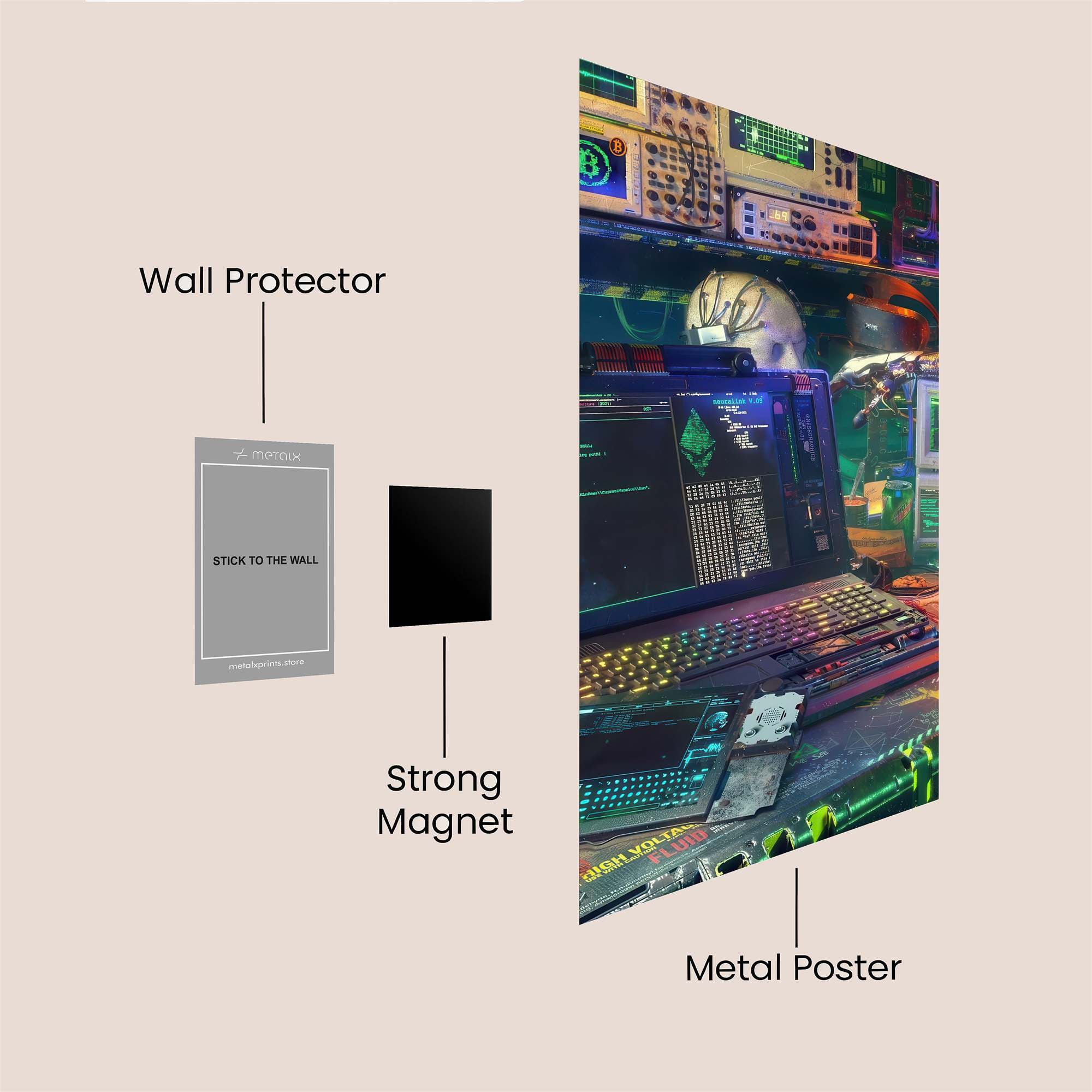 Cyber Lair Safe Wall Magnetic / M