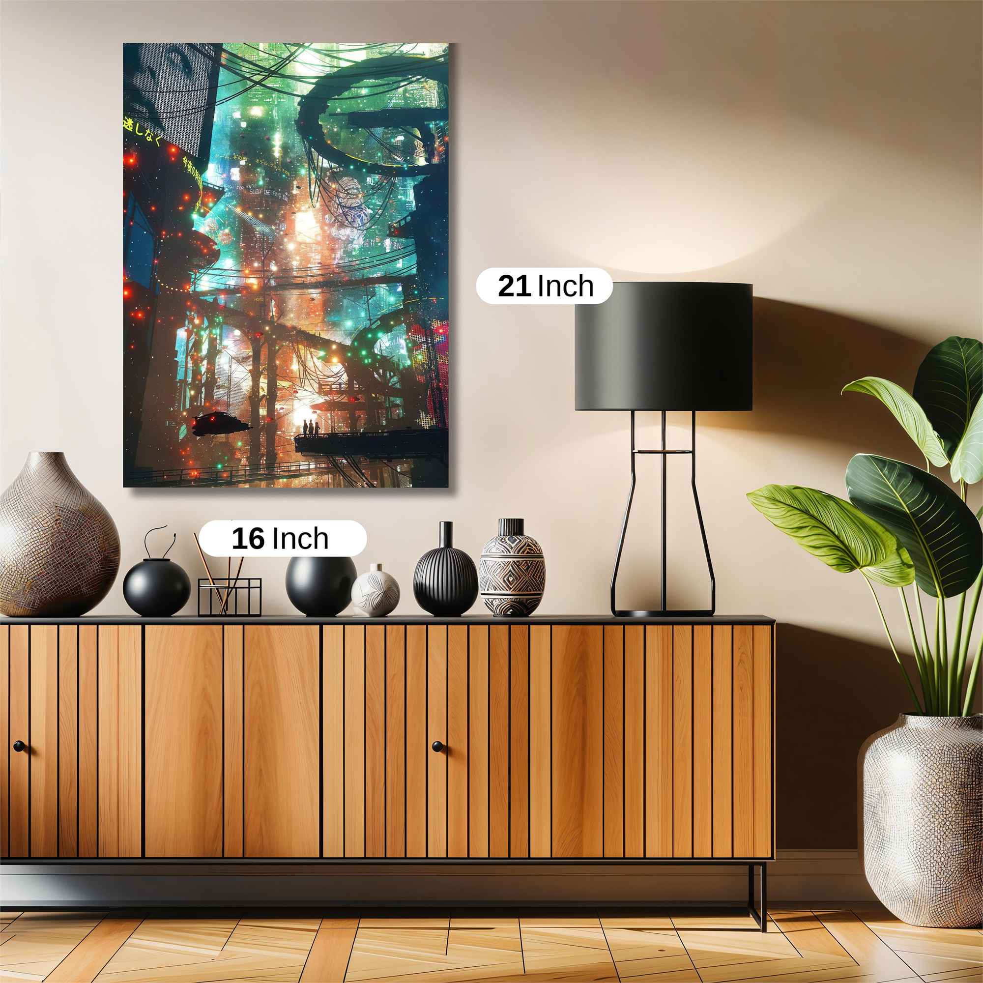 Neon Dreamscape Safe Wall Magnetic / M