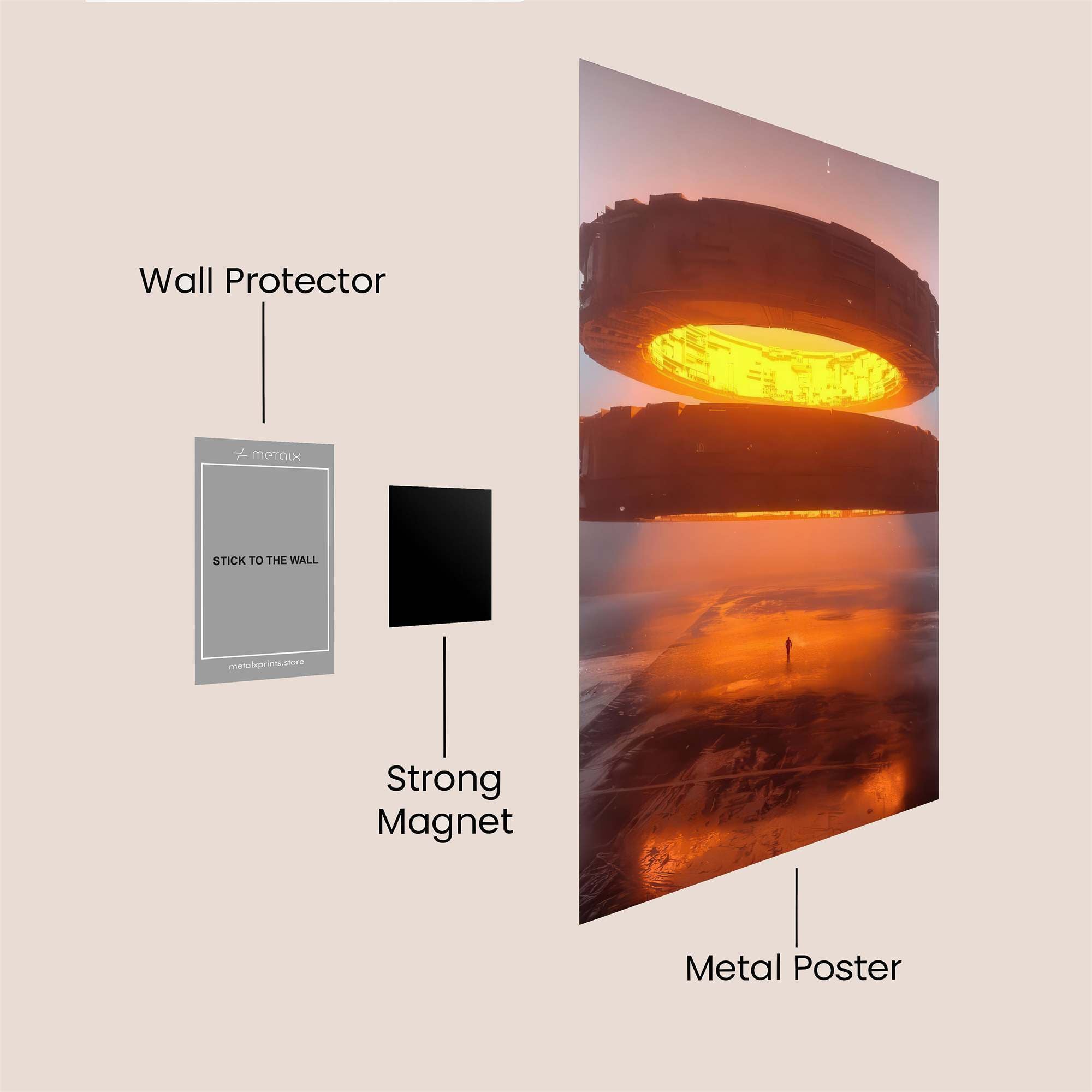 Station Serenity Safe Wall Magnetic / M
