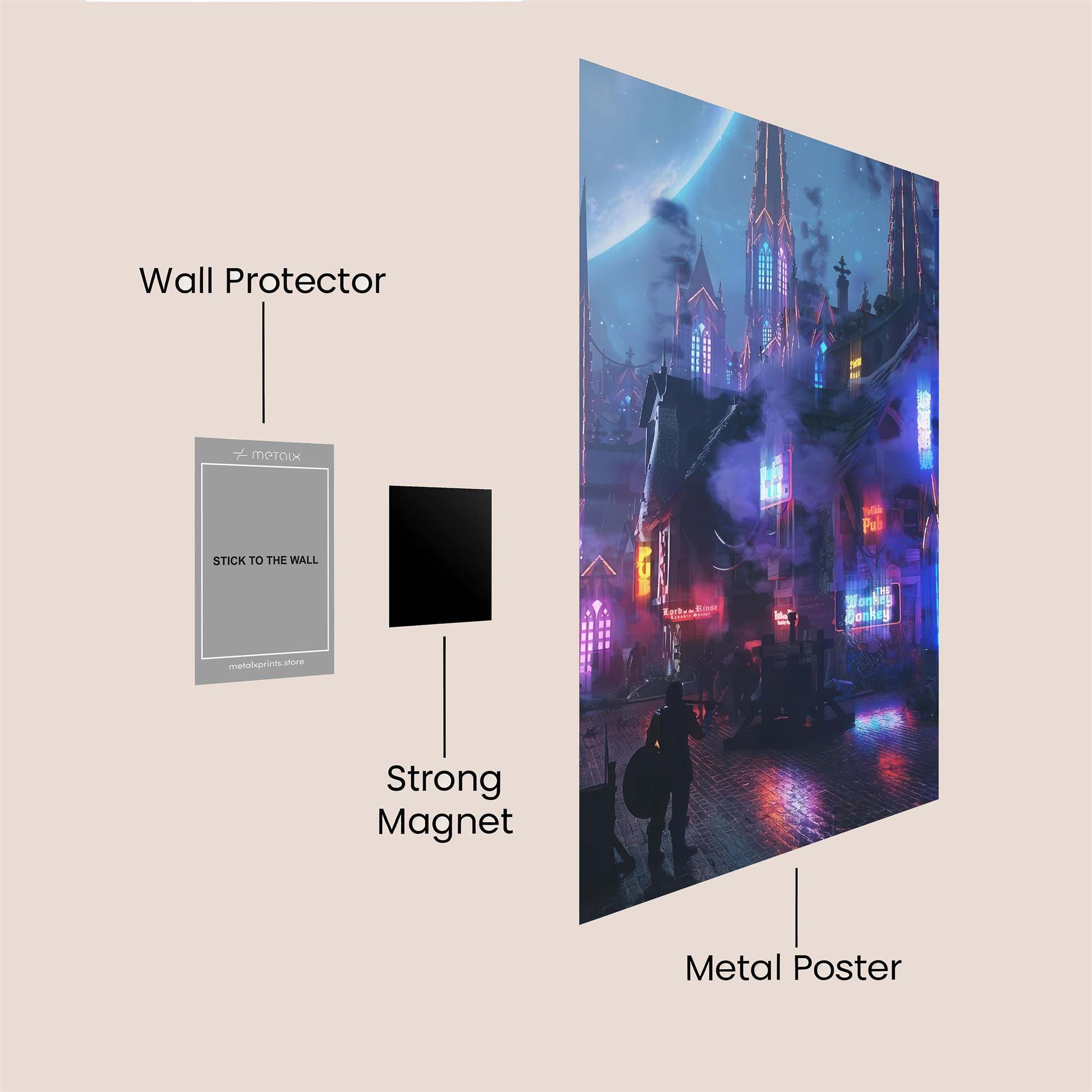 Neon Reverie Safe Wall Magnetic / M