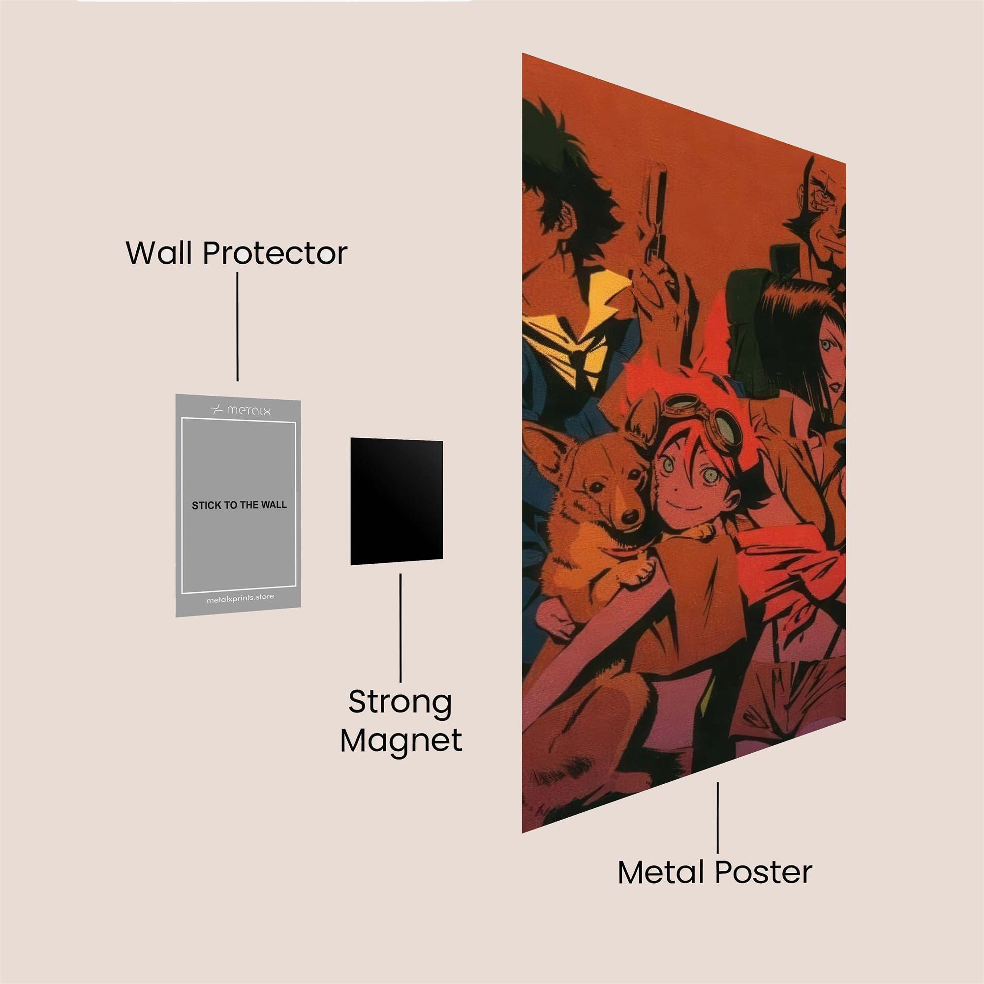 Bebop Vibes Safe Wall Magnetic / M