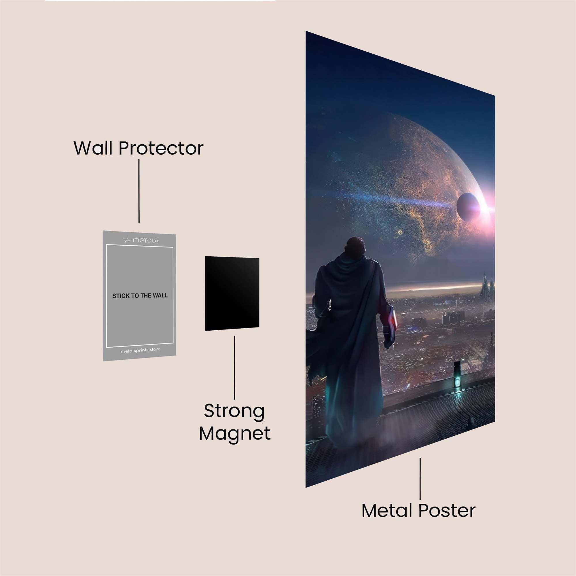 Cosmic Reverie Safe Wall Magnetic / M