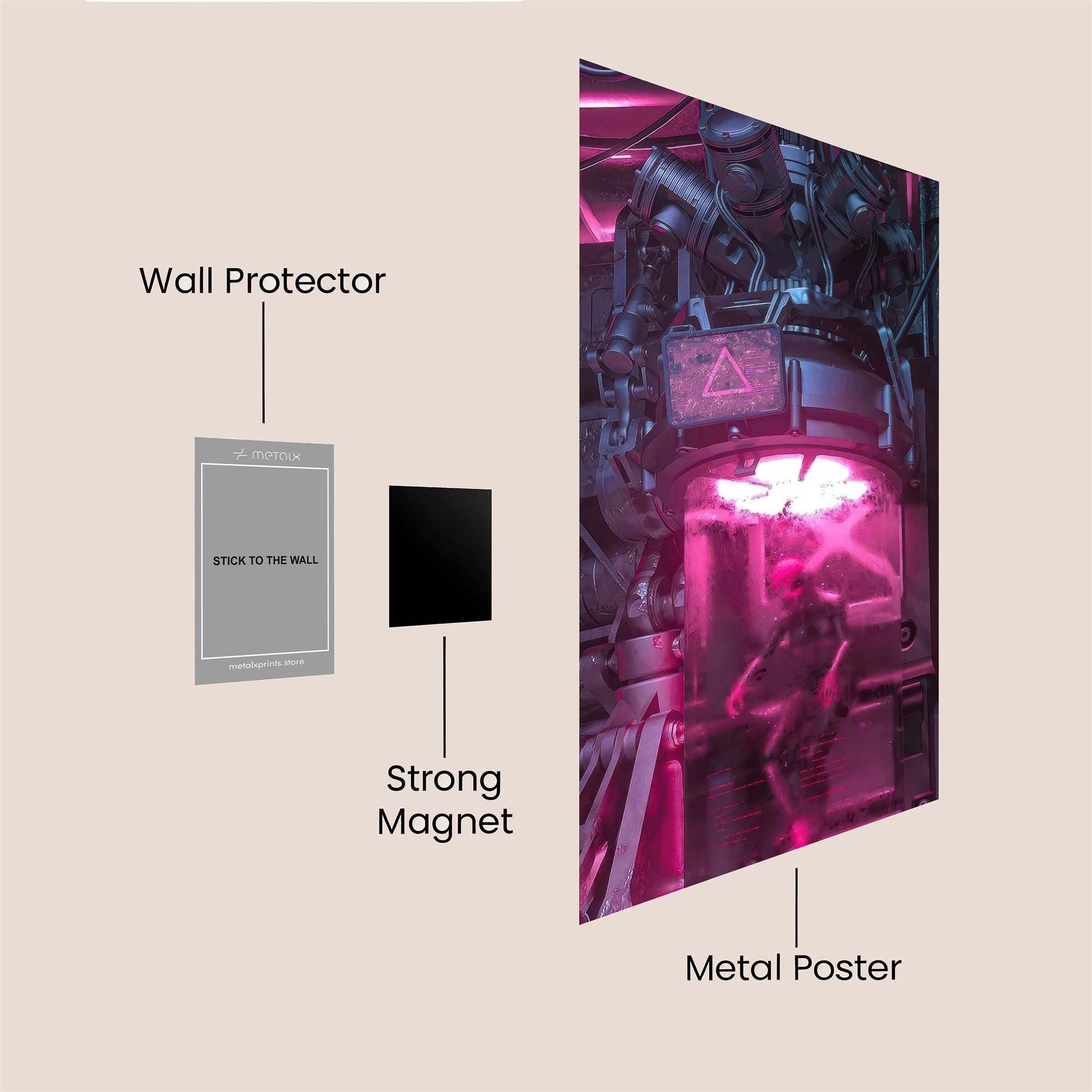Cyborg Reverie Safe Wall Magnetic / M