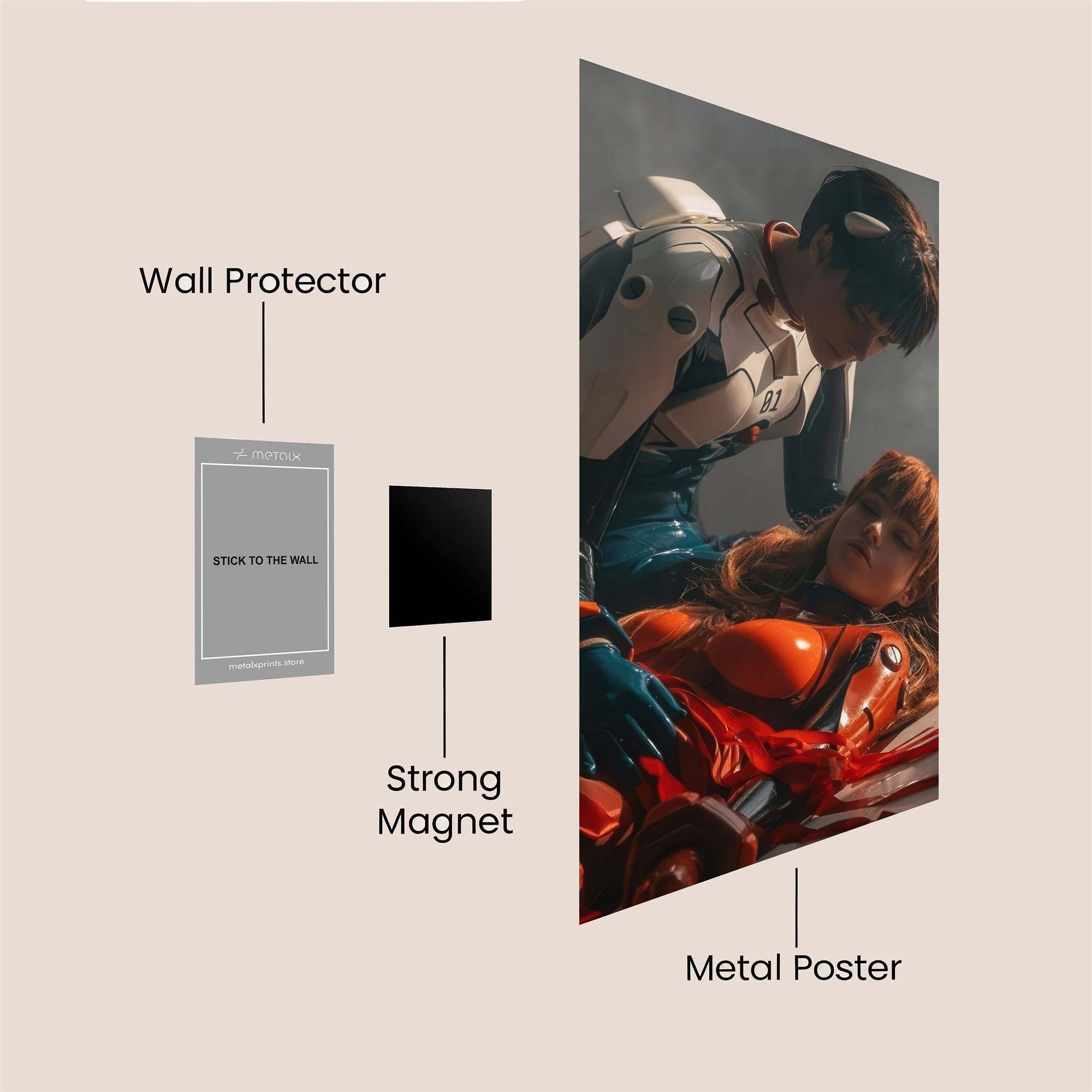 Evangelion Reverie Safe Wall Magnetic / M