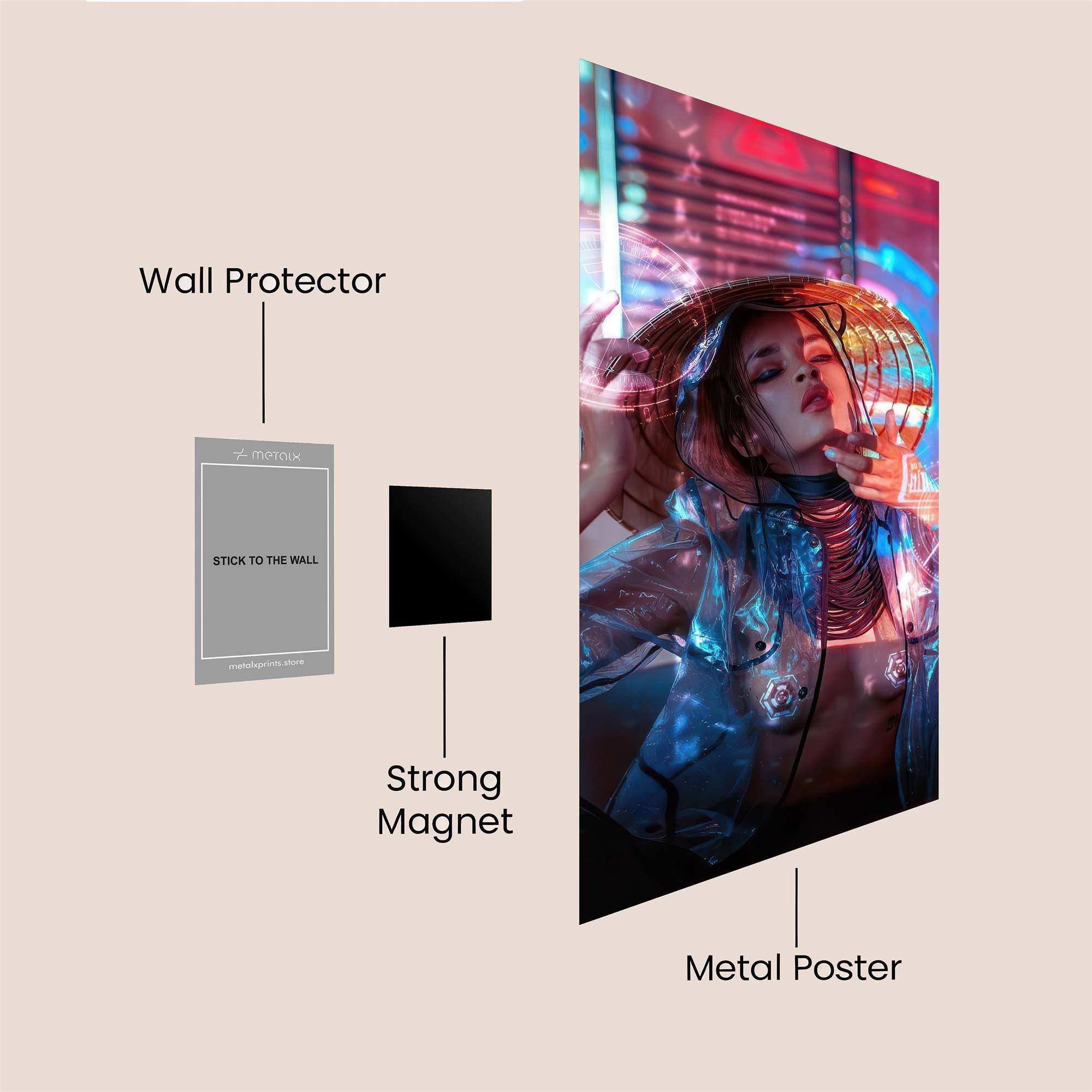 Neon Reverie Safe Wall Magnetic / M