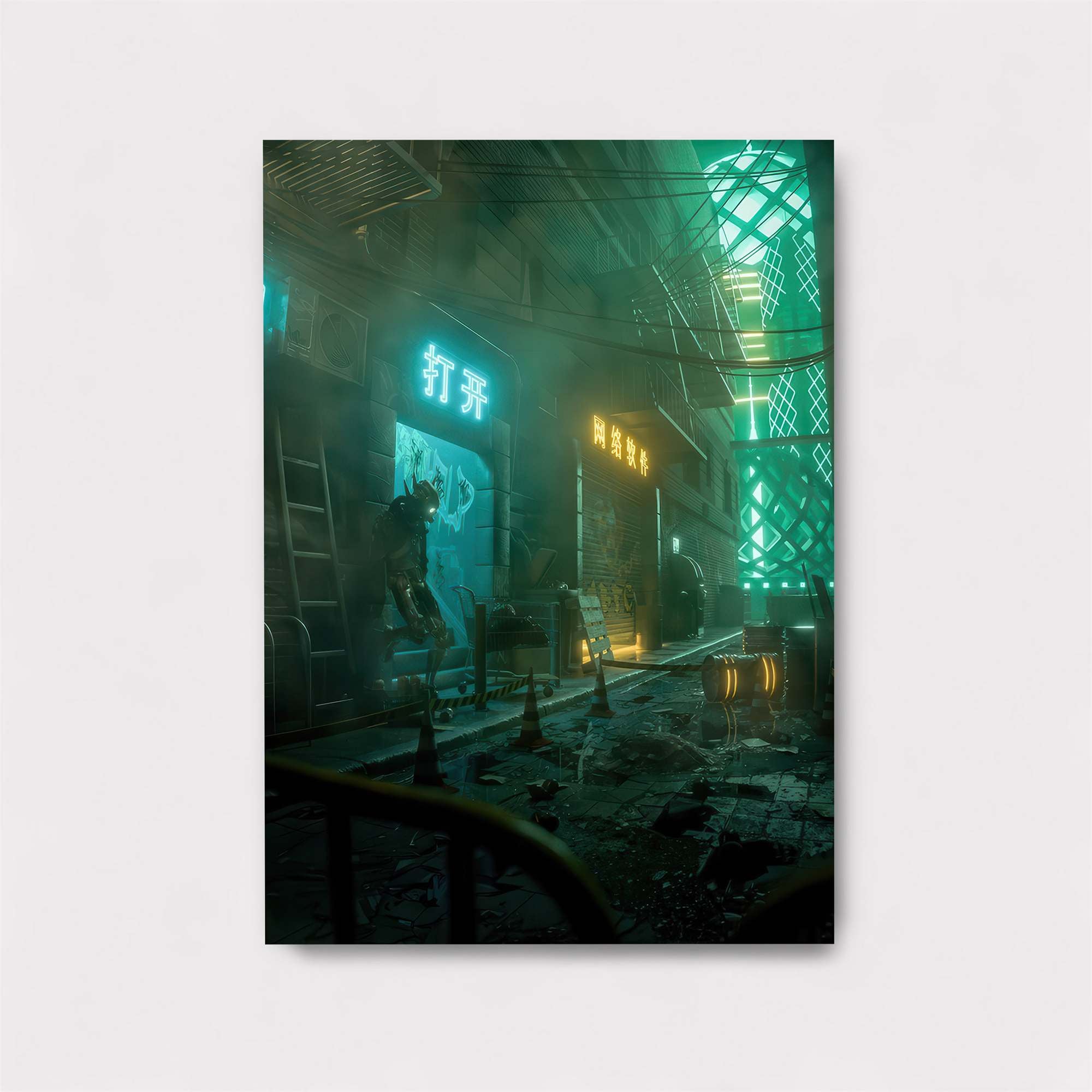 Neon Alleyway Safe Wall Magnetic / M