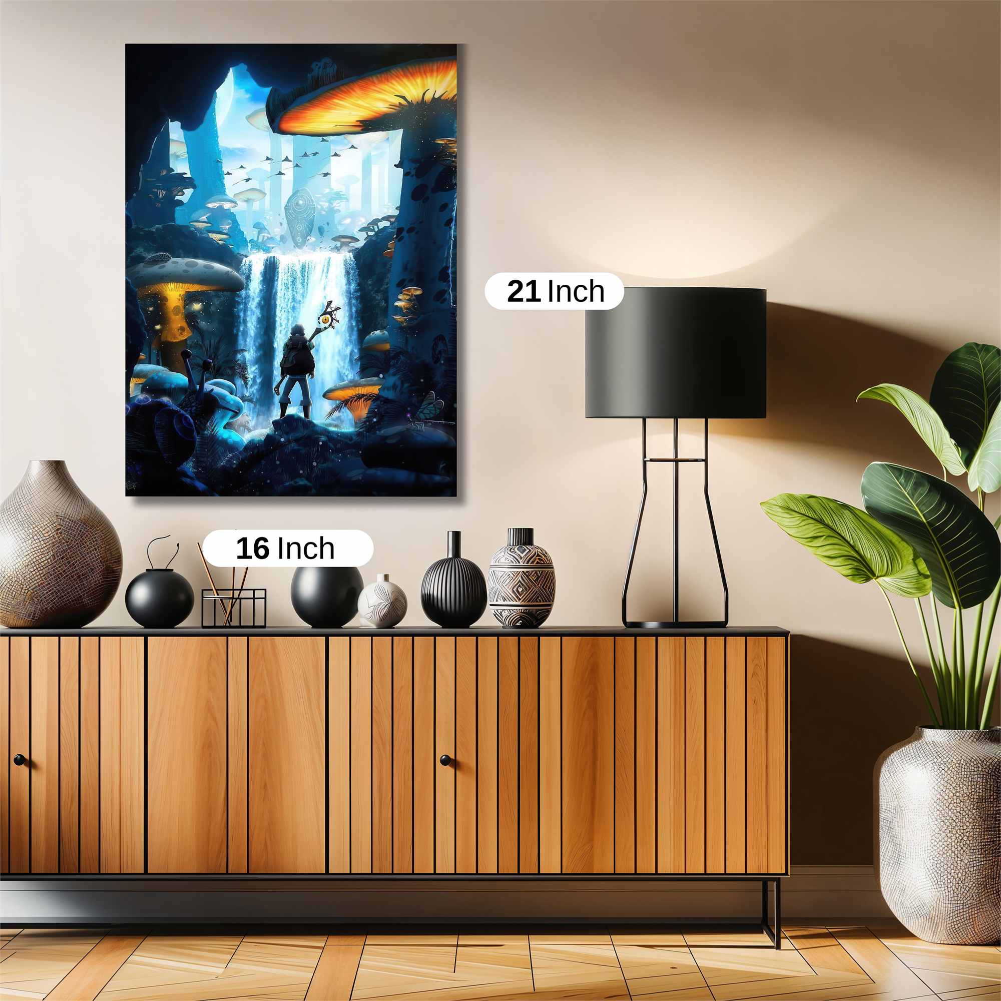 Mushroom Wonderland Safe Wall Magnetic / M