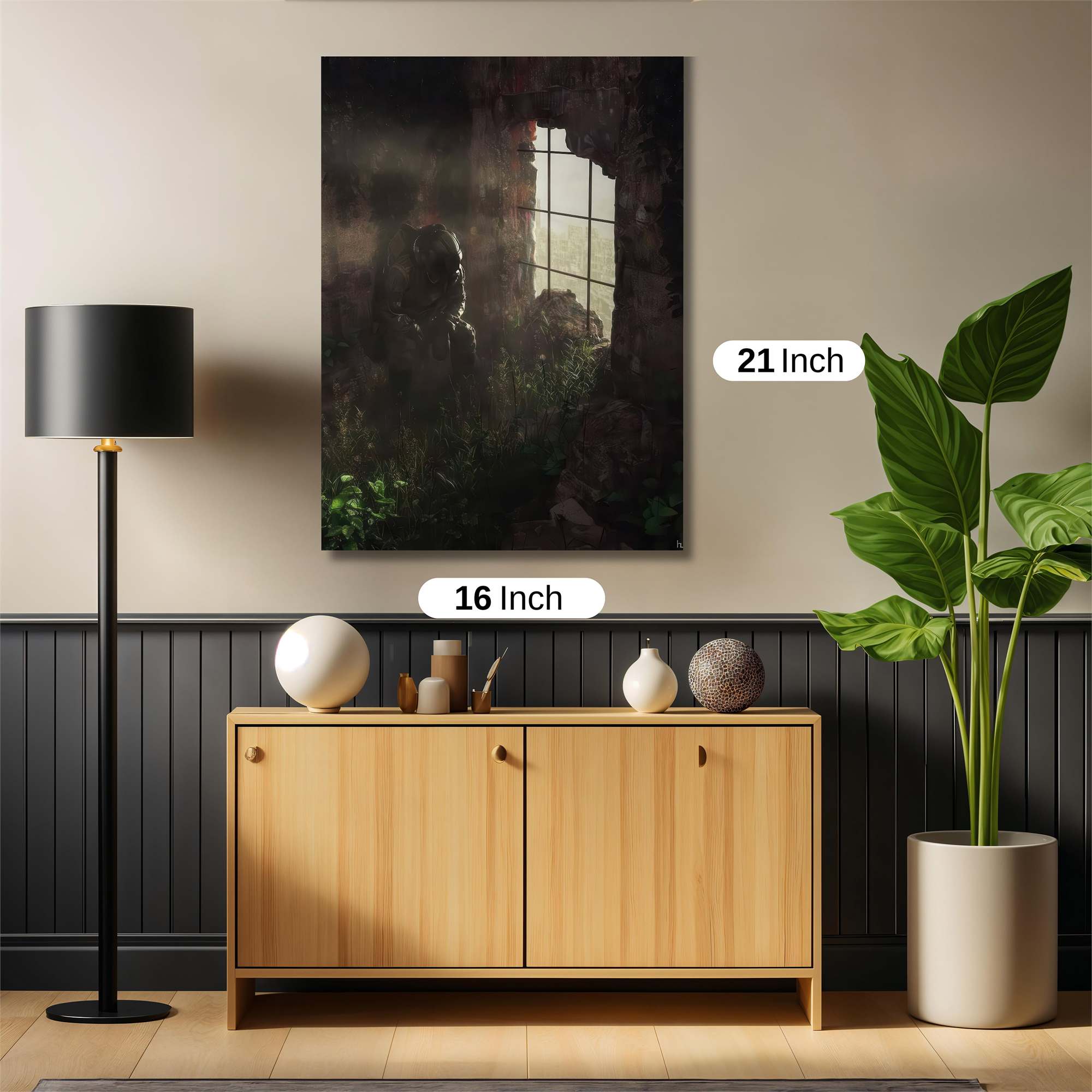 Shadowed Solitude Safe Wall Magnetic / M