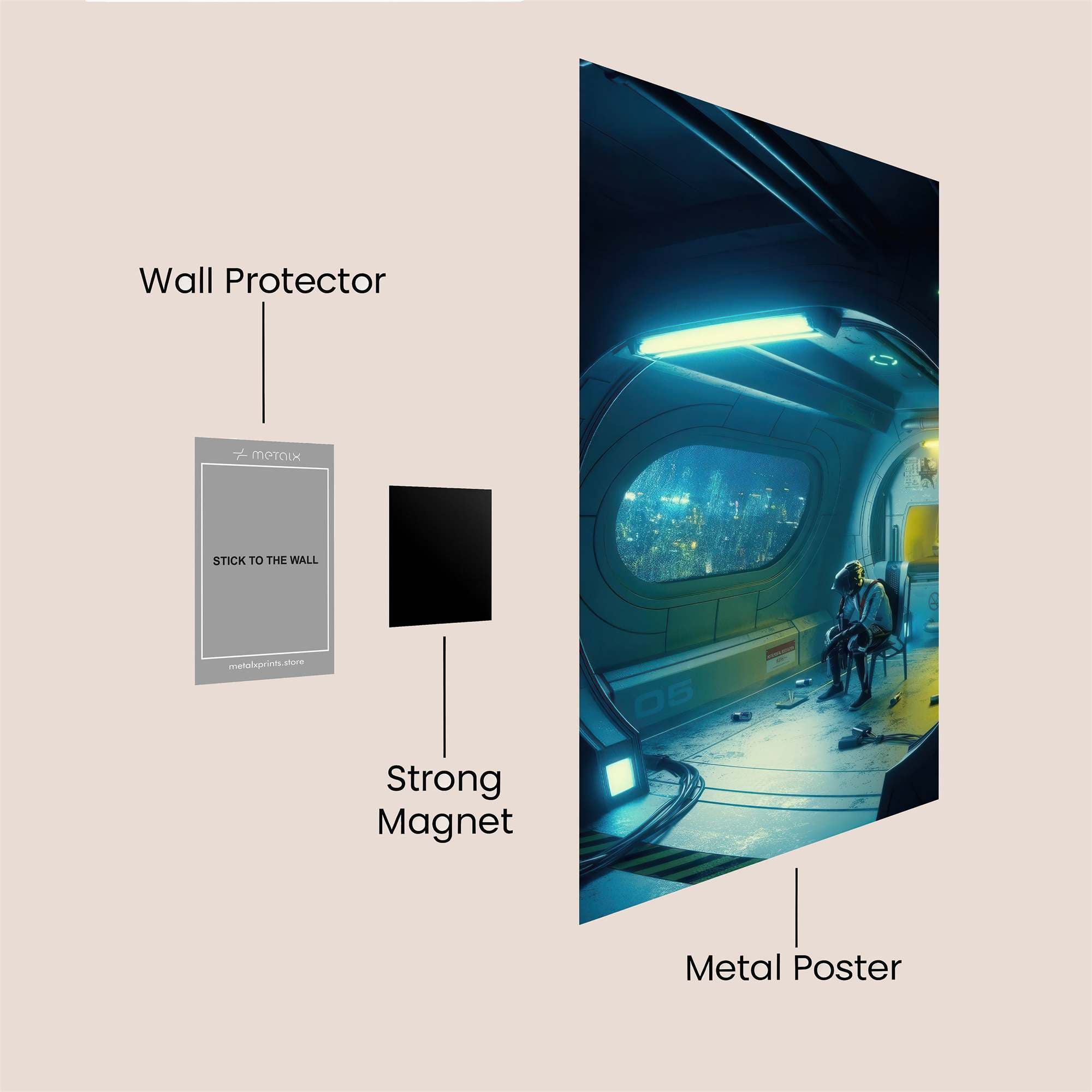 Cyber Lament Safe Wall Magnetic / M
