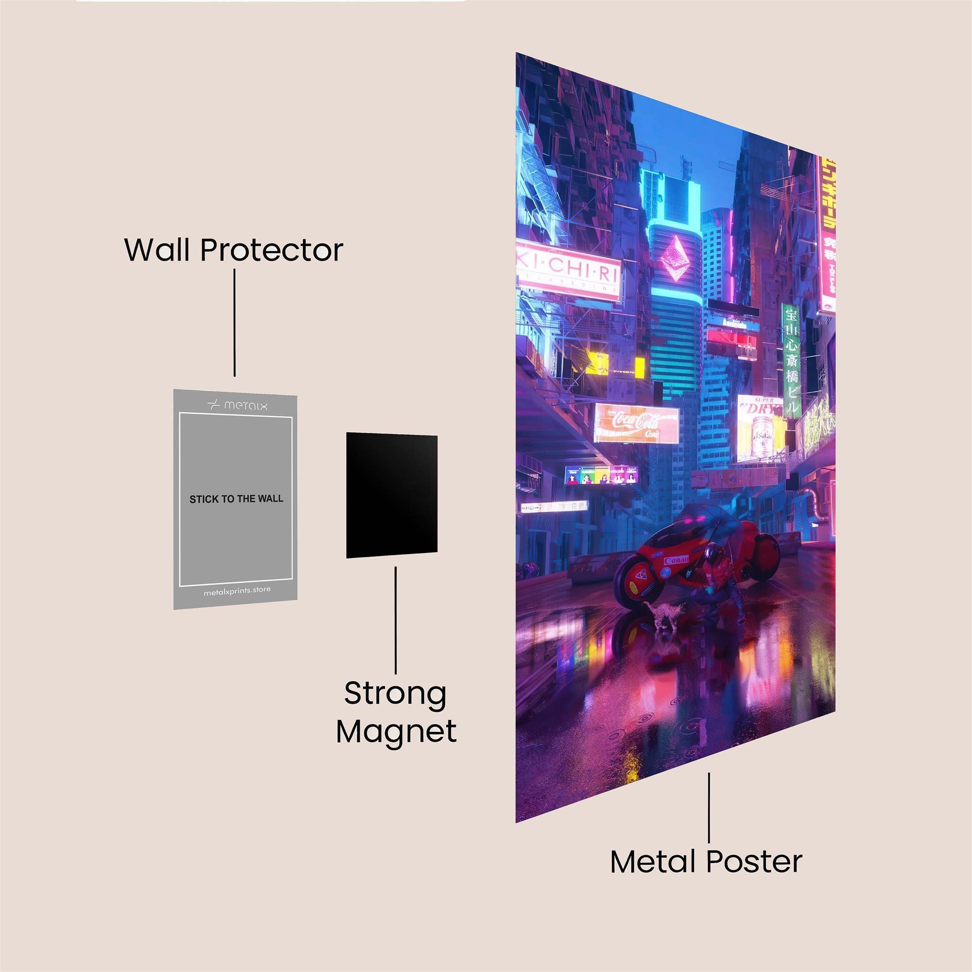 Neon Reverie Safe Wall Magnetic / M