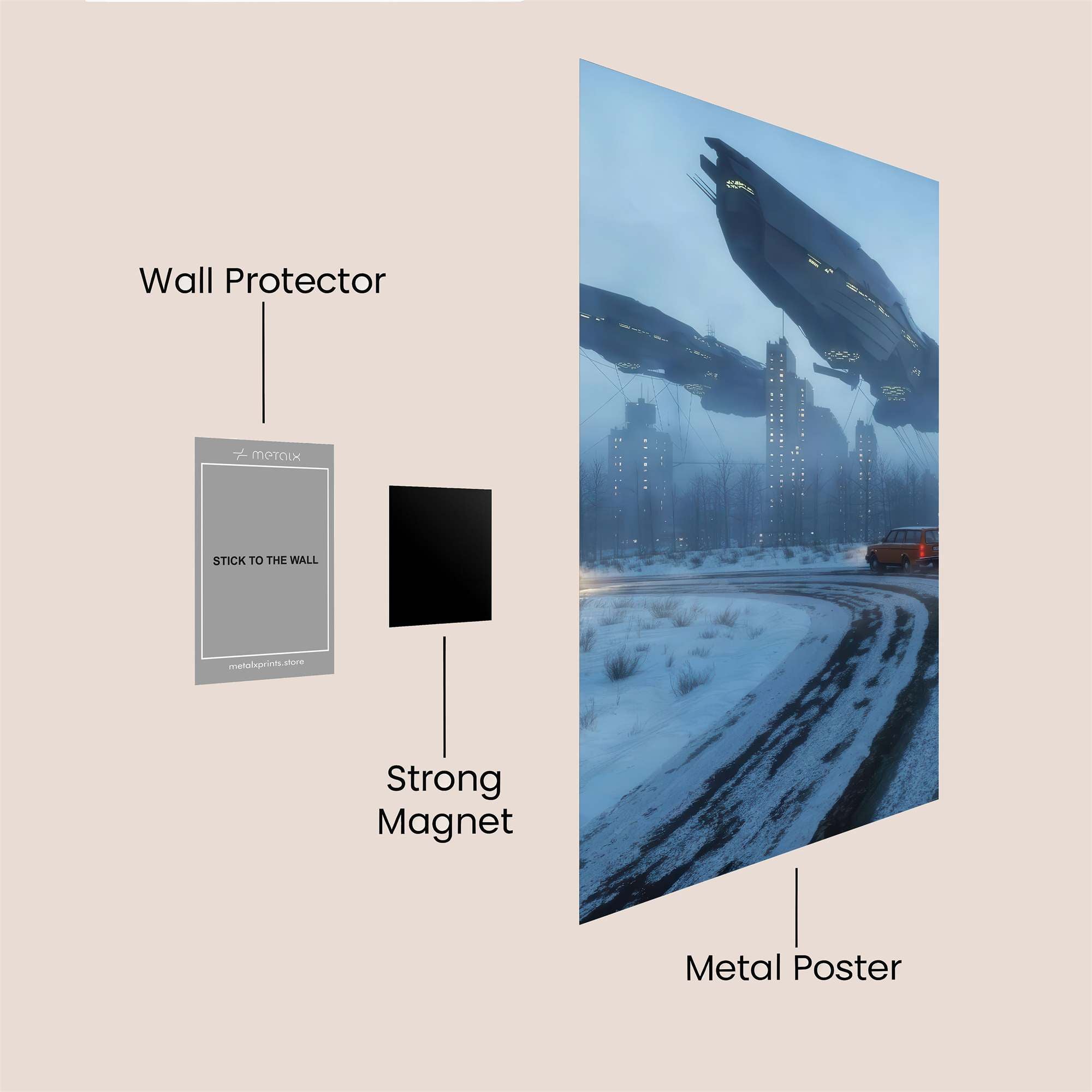 Alien Descent Safe Wall Magnetic / M