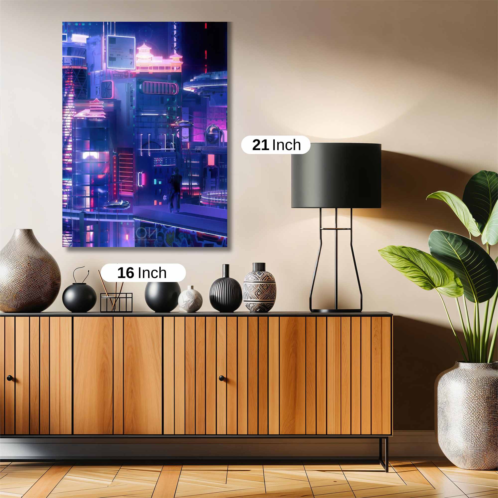 Neon Whimsy Safe Wall Magnetic / M