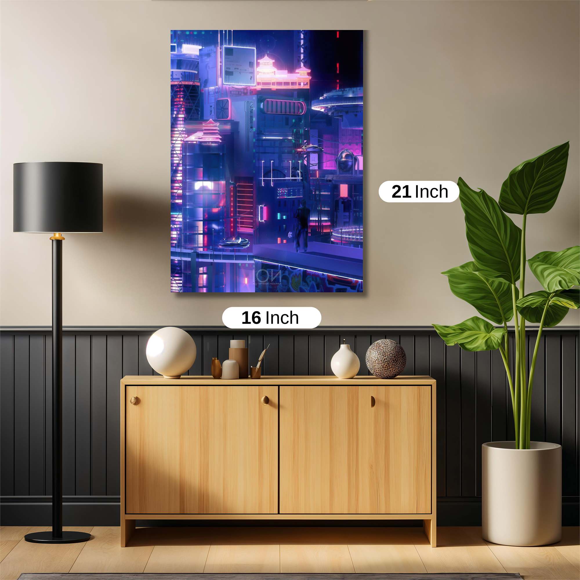 Neon Whimsy Safe Wall Magnetic / M