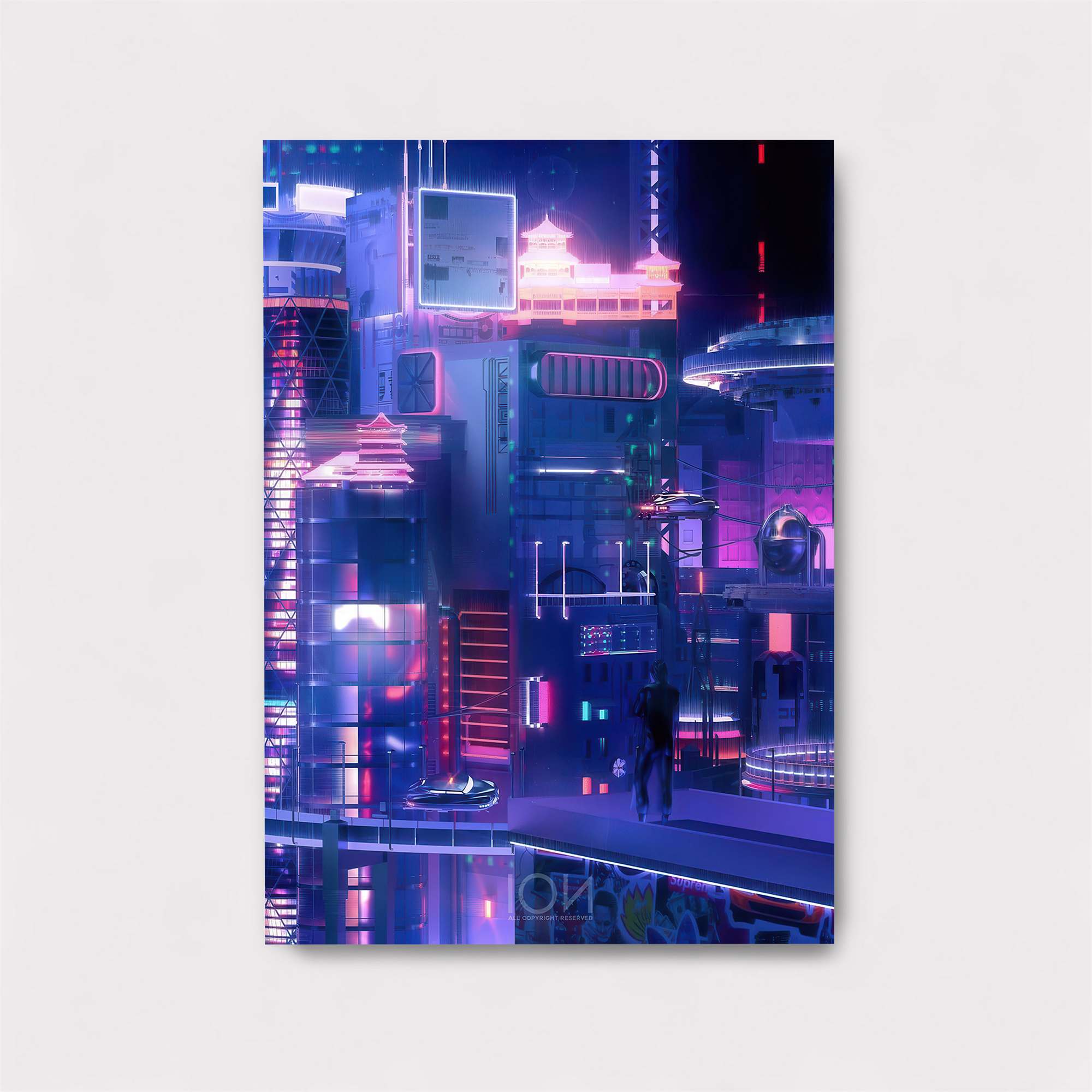 Neon Whimsy Safe Wall Magnetic / M