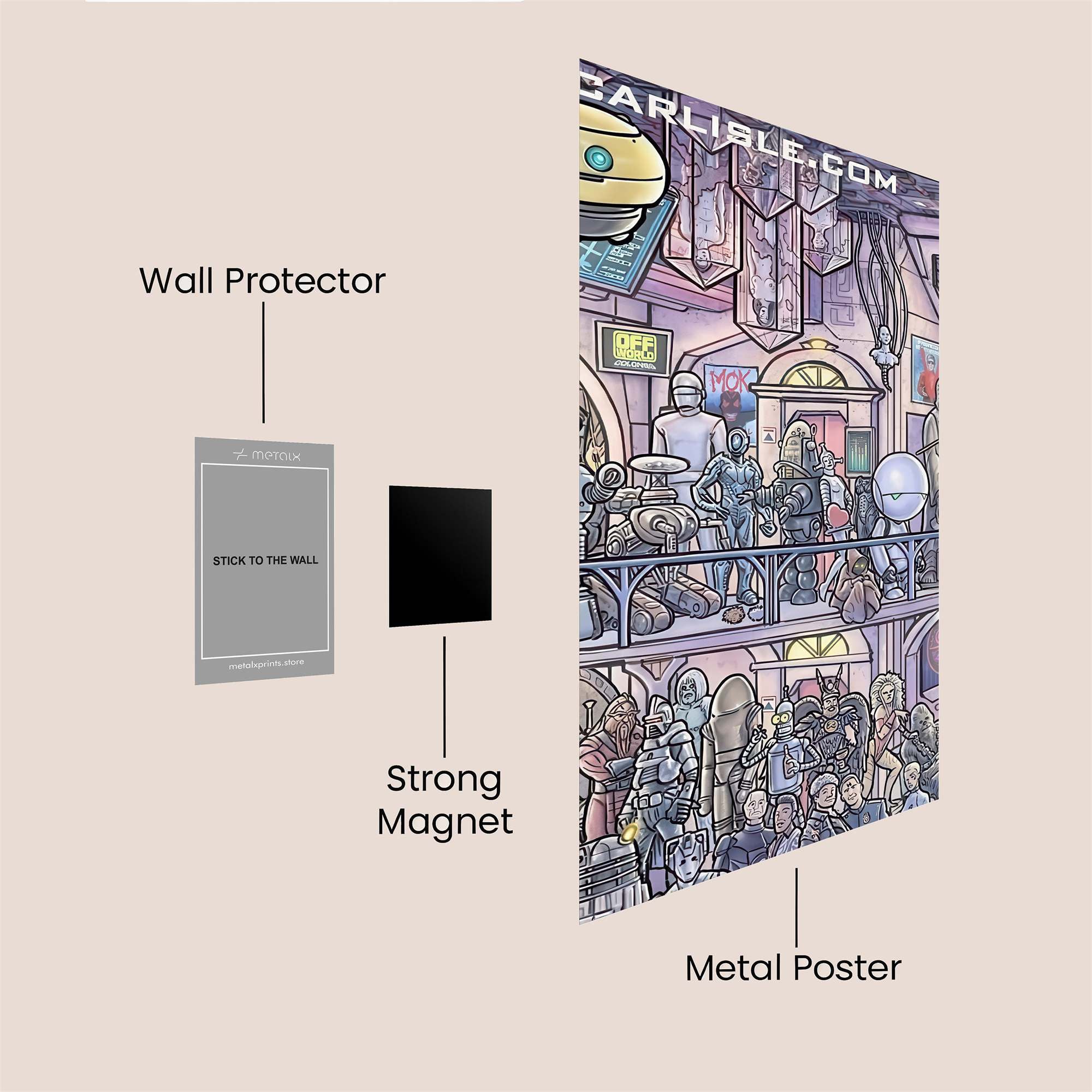 Neon Reverie Safe Wall Magnetic / M
