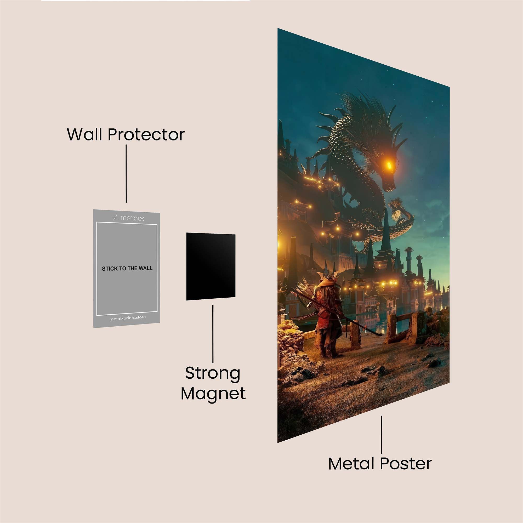 Dragon Reverie Safe Wall Magnetic / M