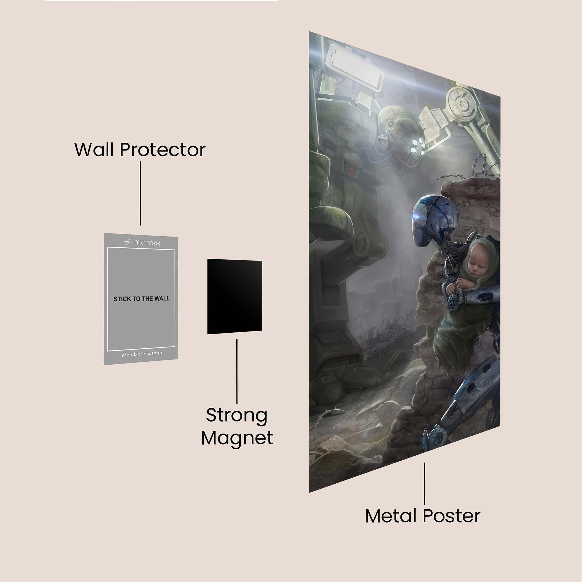 Metal Guardian Safe Wall Magnetic / M