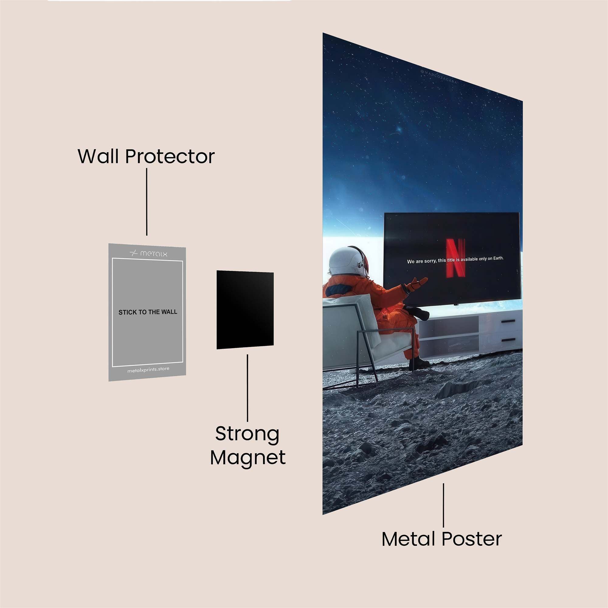 Lunar Disappointment Safe Wall Magnetic / M