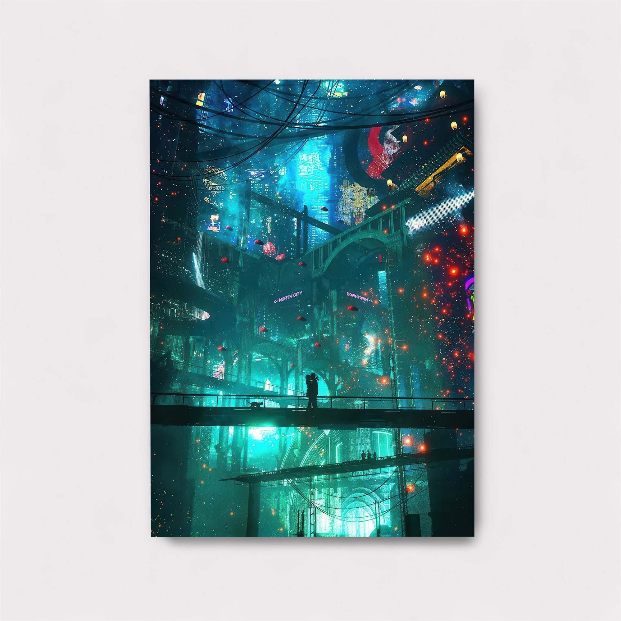 Neon Dreamscape Safe Wall Magnetic / M