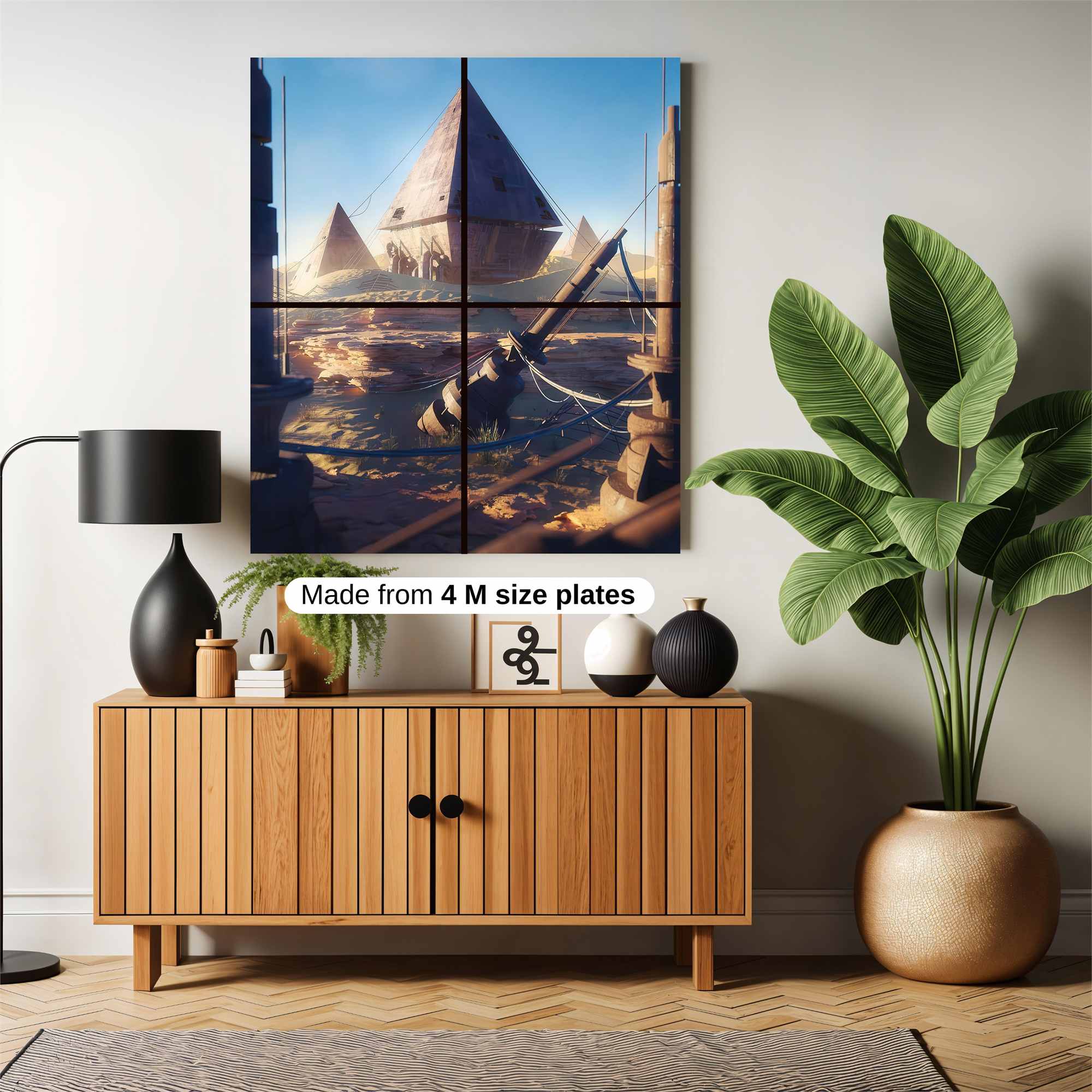 Pyramids Afloat Safe Wall Magnetic / M