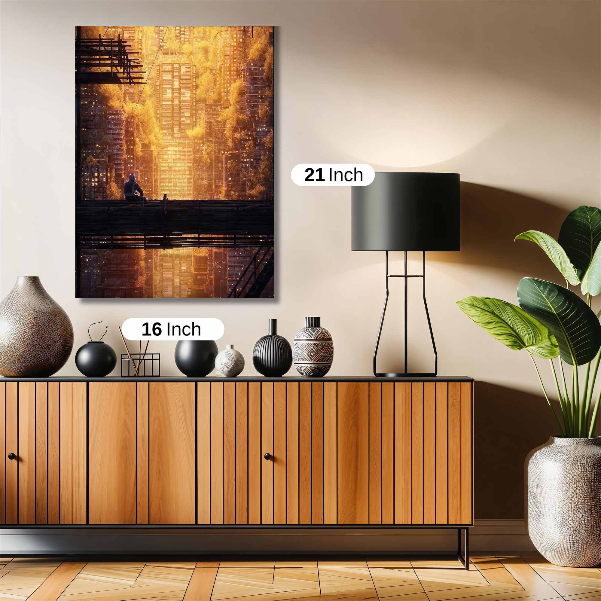 Sunset Contemplation Safe Wall Magnetic / M