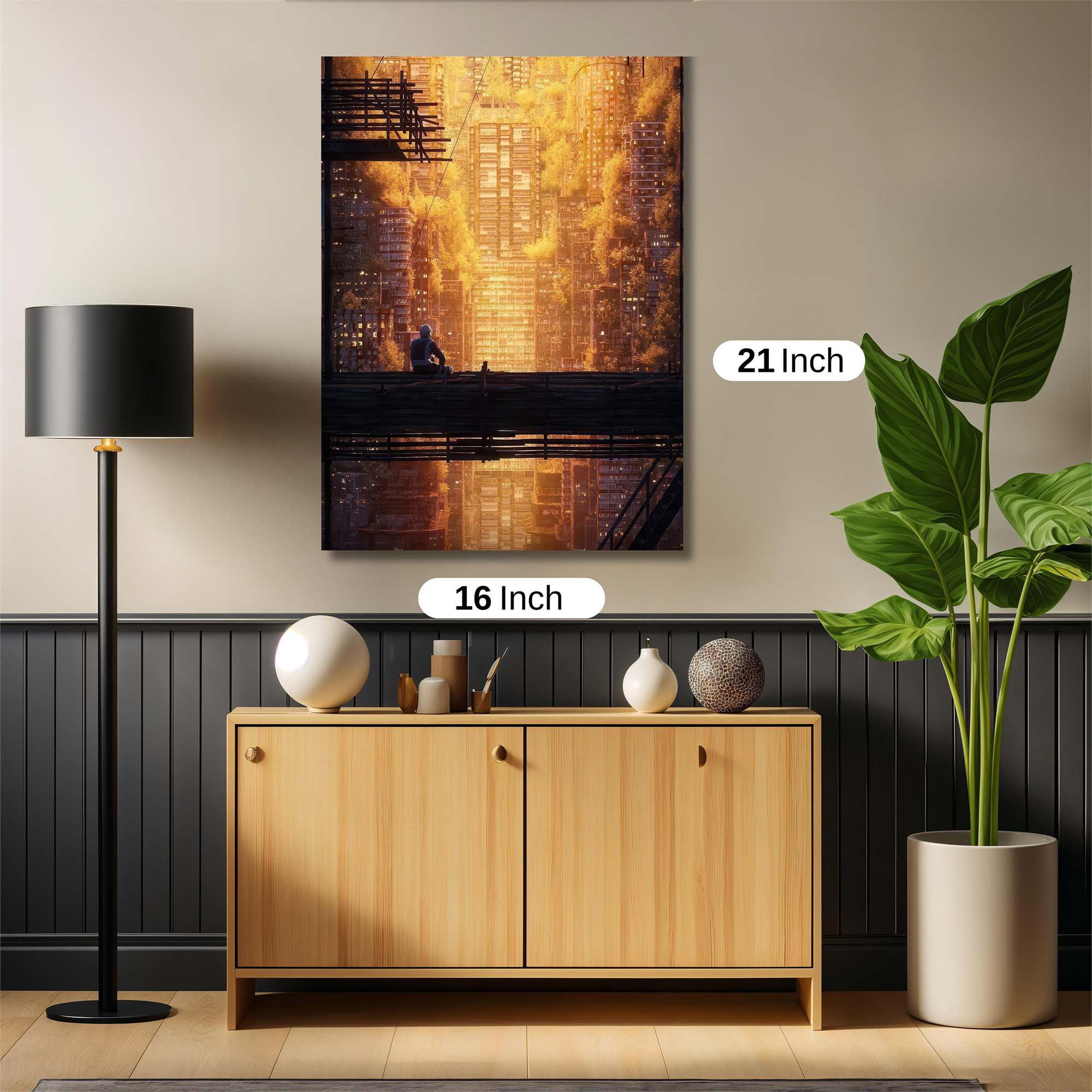 Sunset Contemplation Safe Wall Magnetic / M