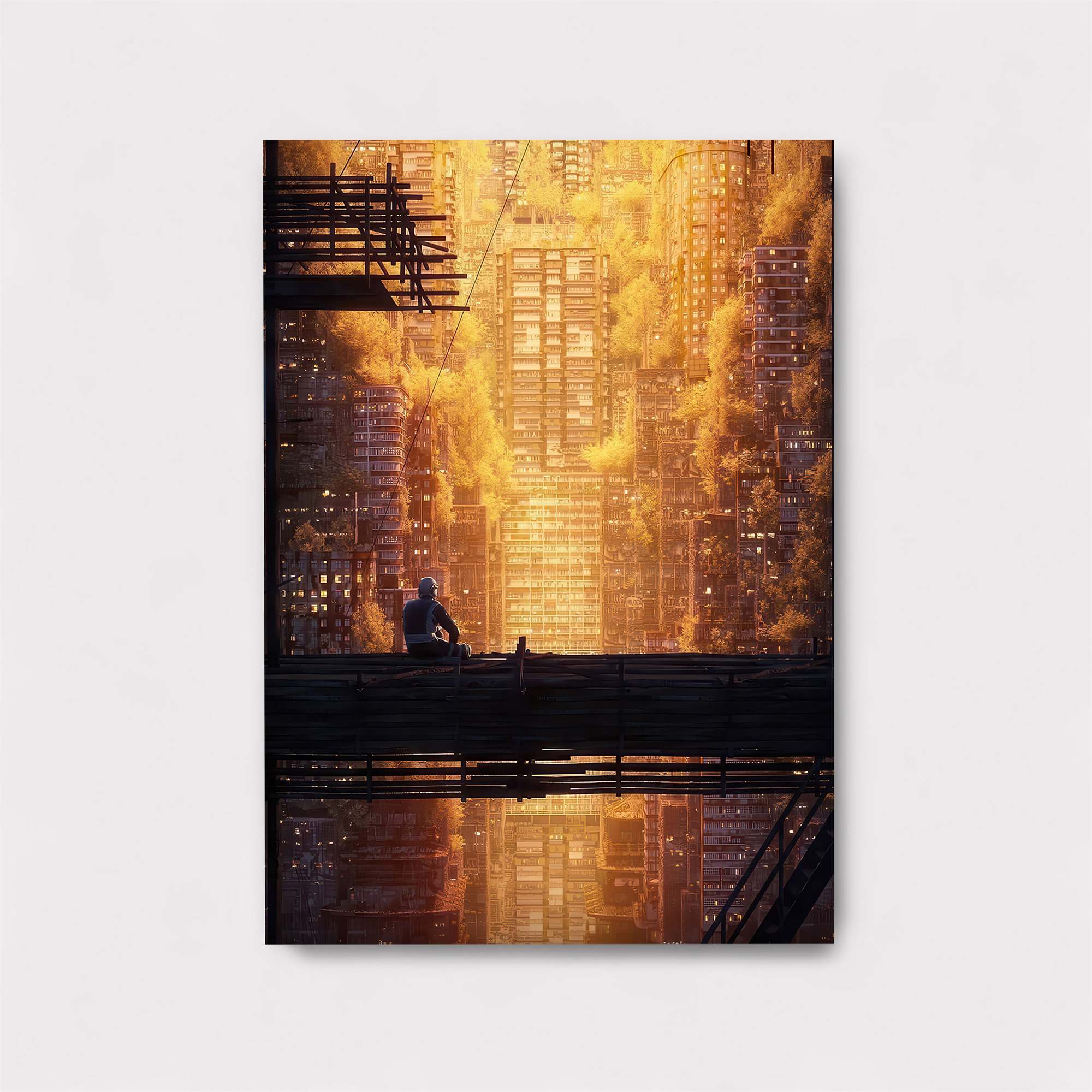 Sunset Contemplation Safe Wall Magnetic / M