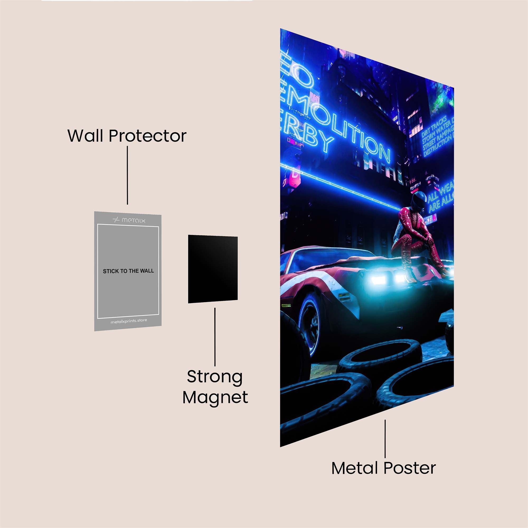 Neon Chaos Safe Wall Magnetic / M